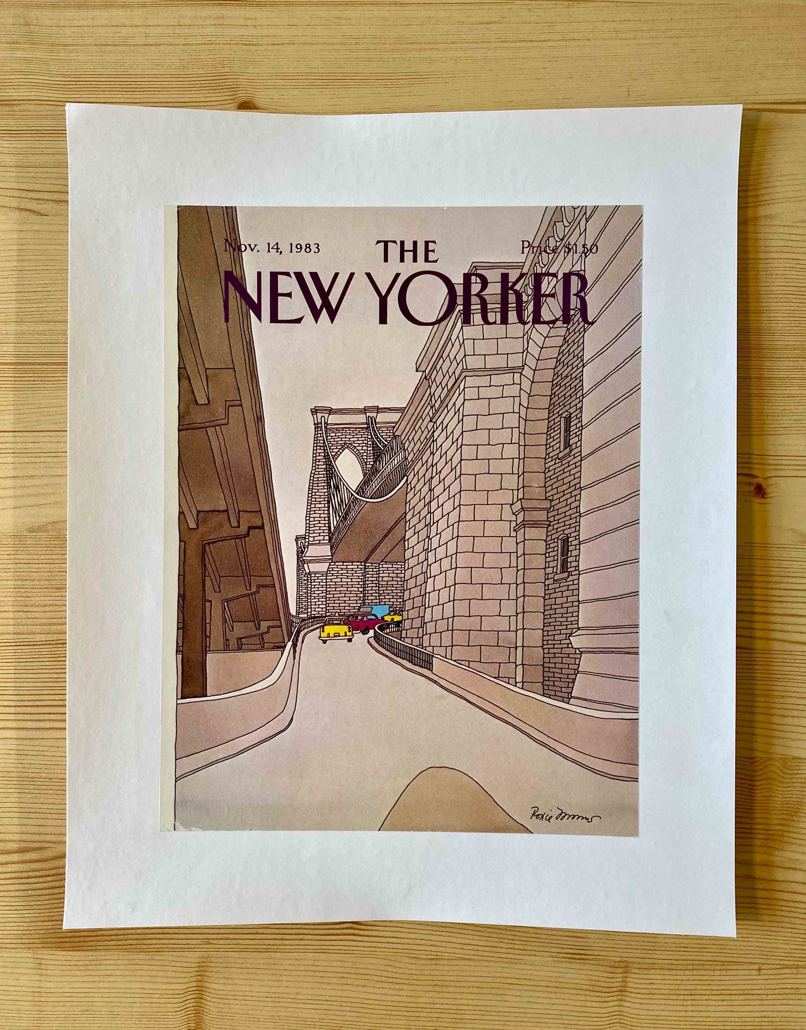 Première de couverture originale The New Yorker du 14 Novembre 1983