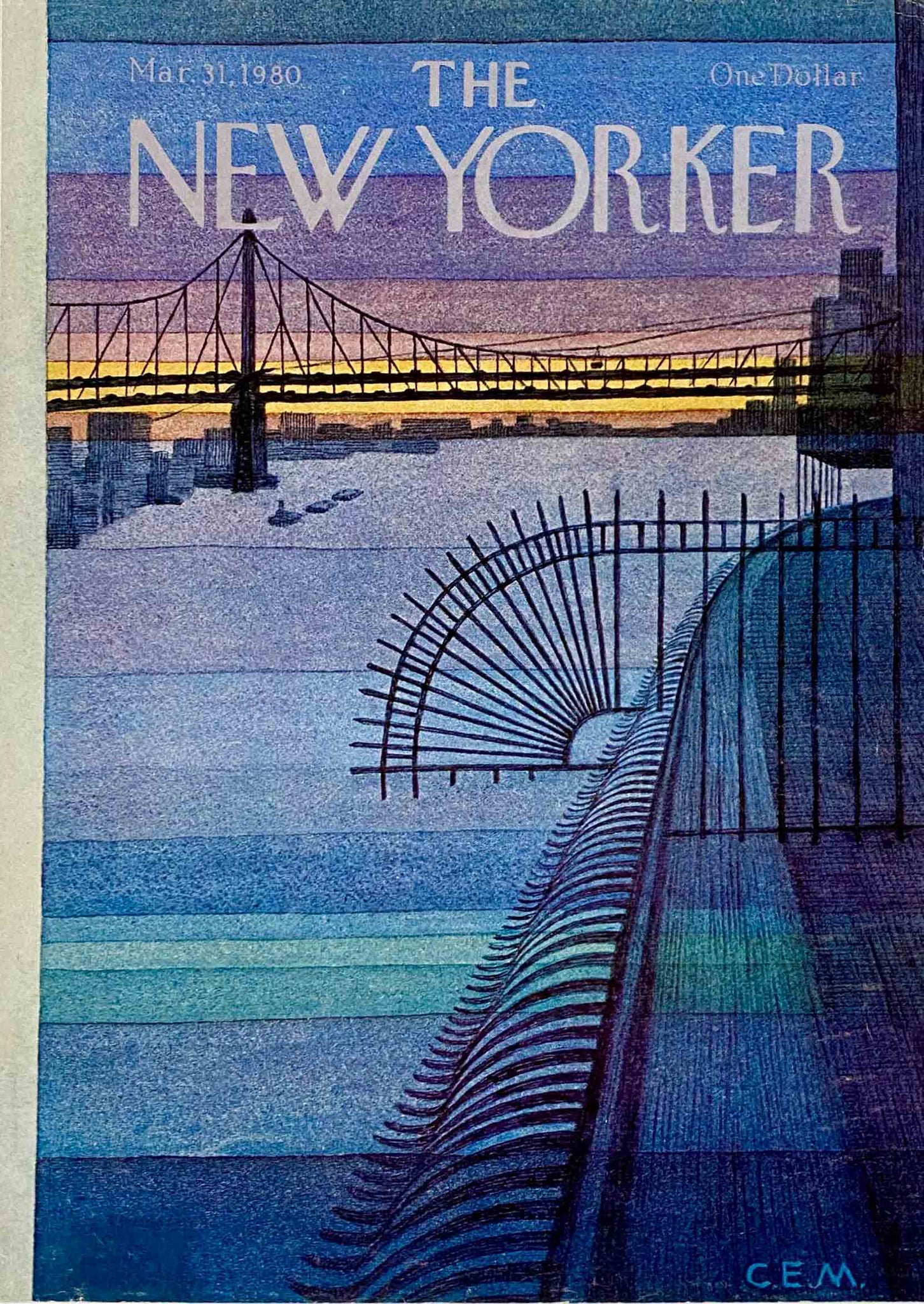 Première de couverture originale The New Yorker du 31 Mai 1980