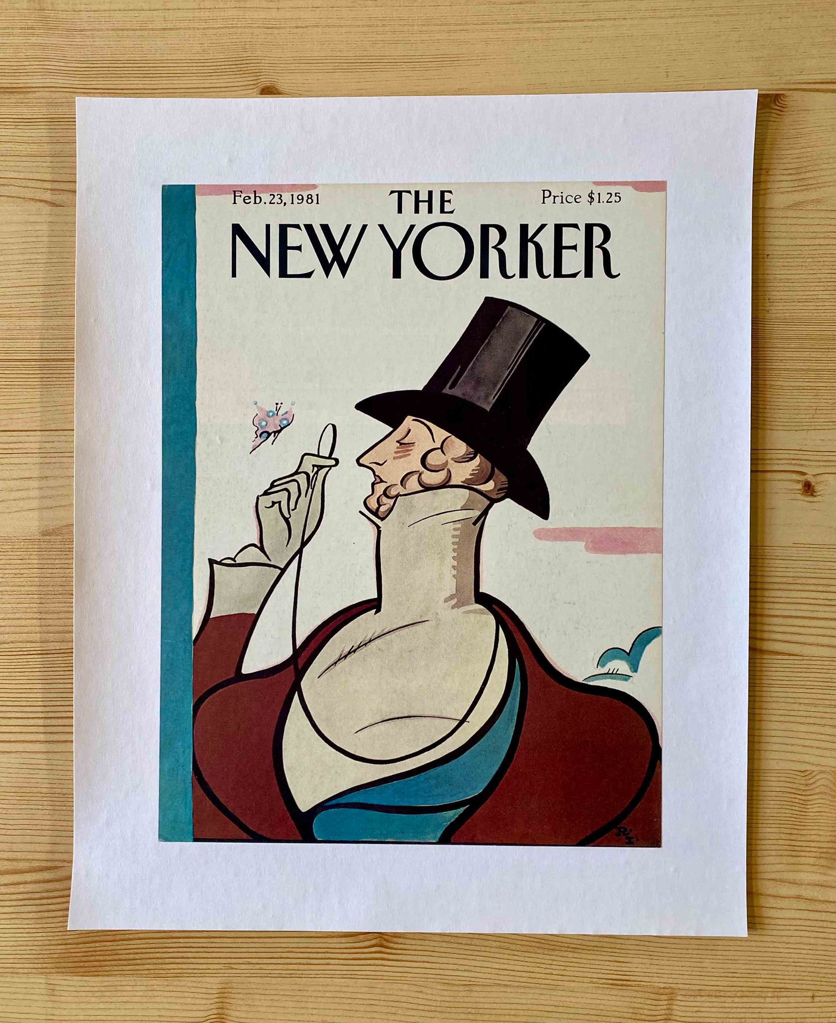 Première de couverture originale The New Yorker du 23 Février 1981