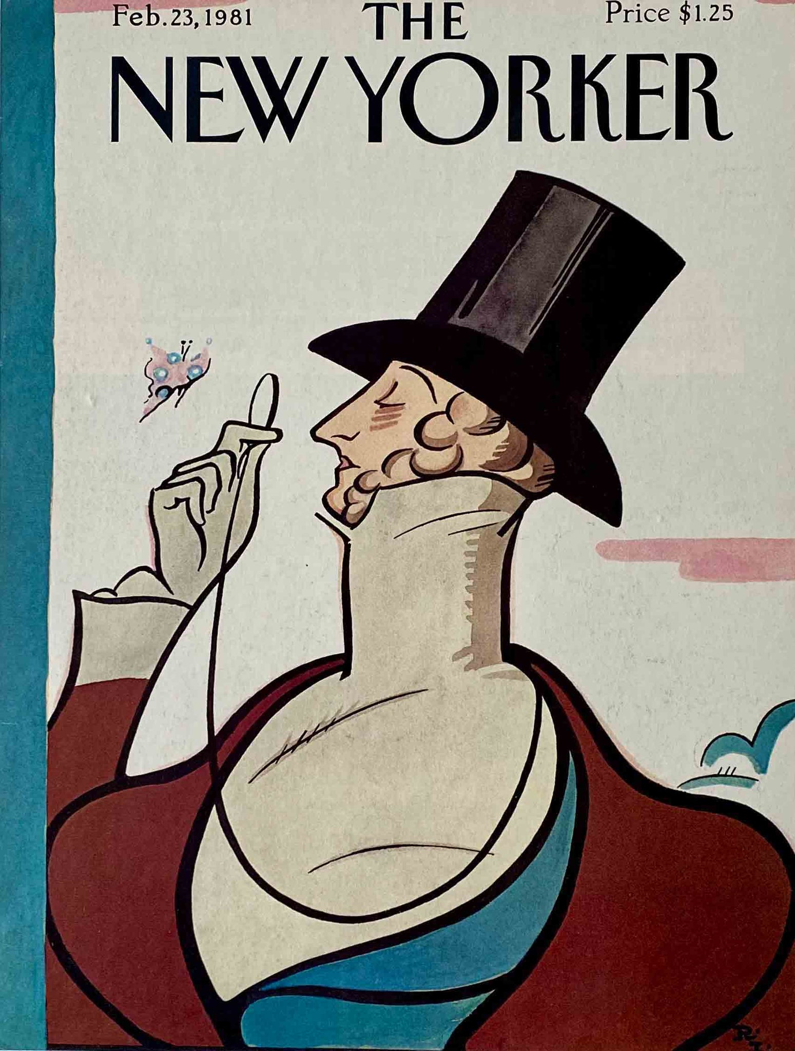 Première de couverture originale The New Yorker du 23 Février 1981