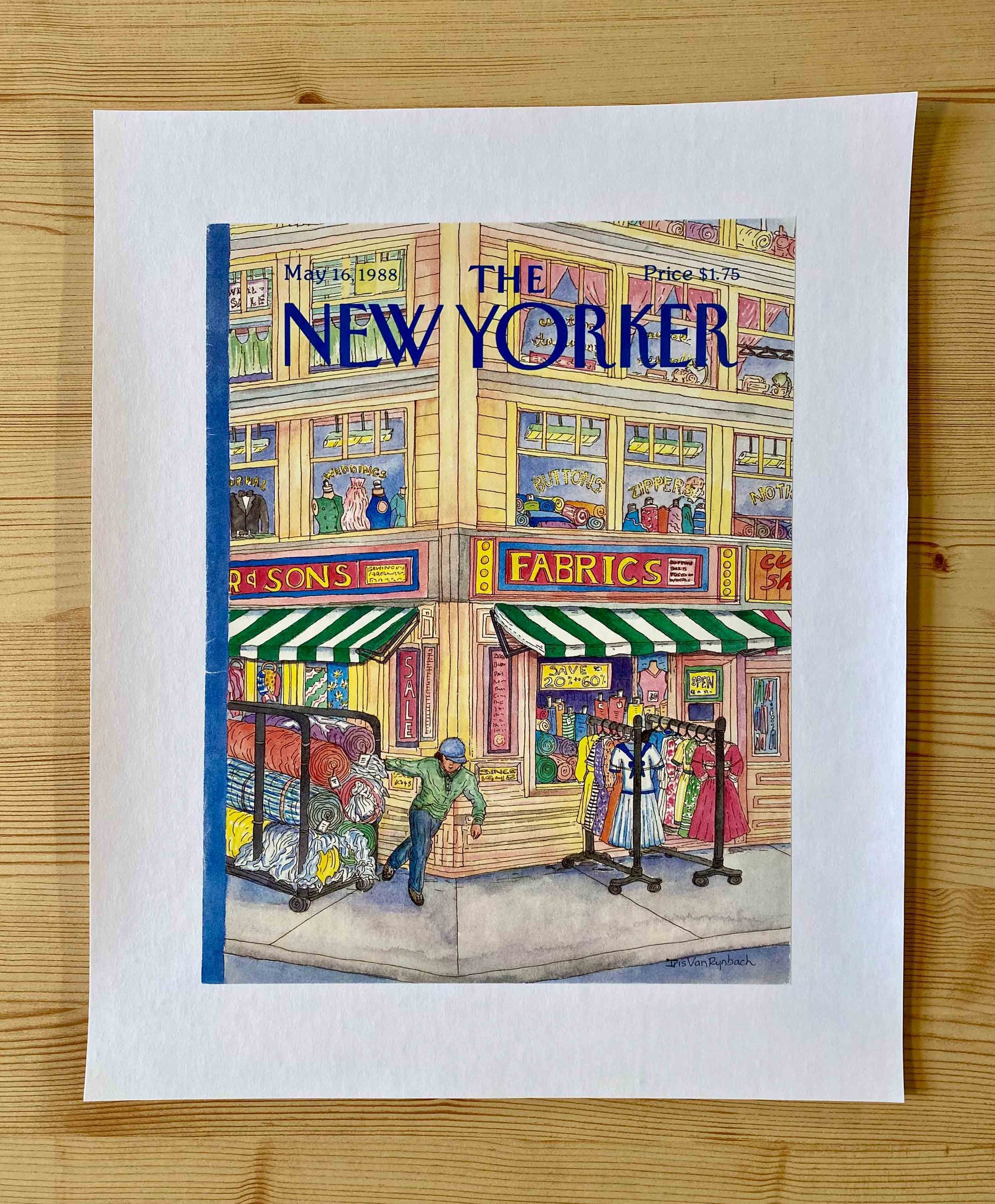Première de couverture originale The New Yorker du 16 Mai 1988