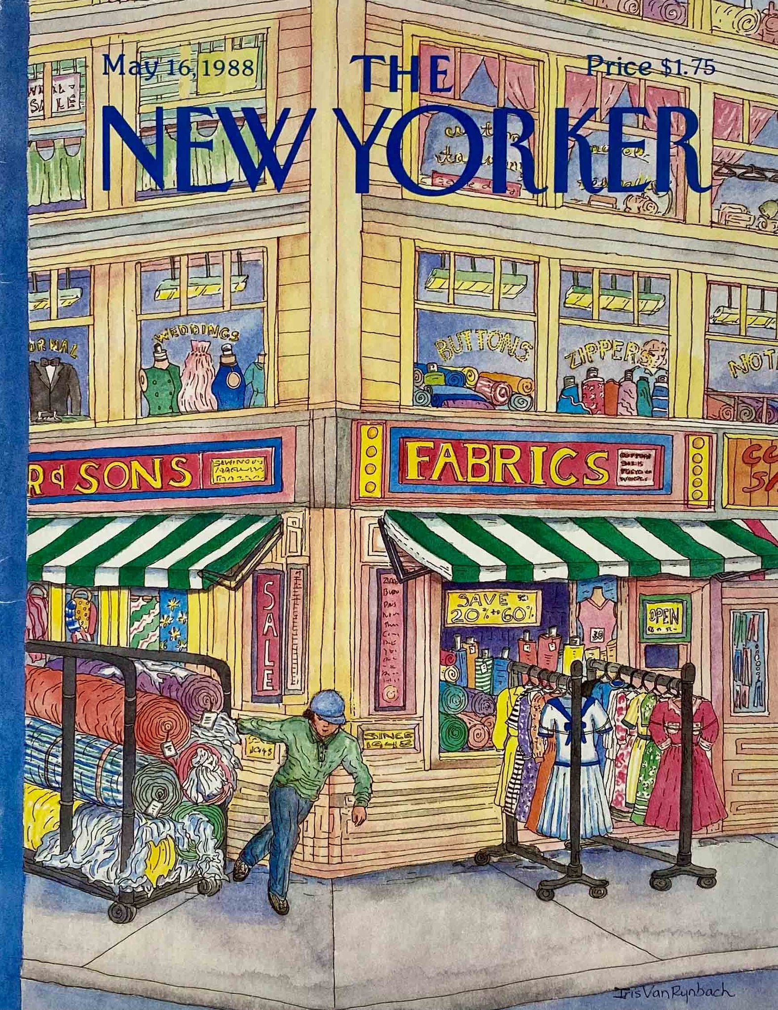 Première de couverture originale The New Yorker du 16 Mai 1988