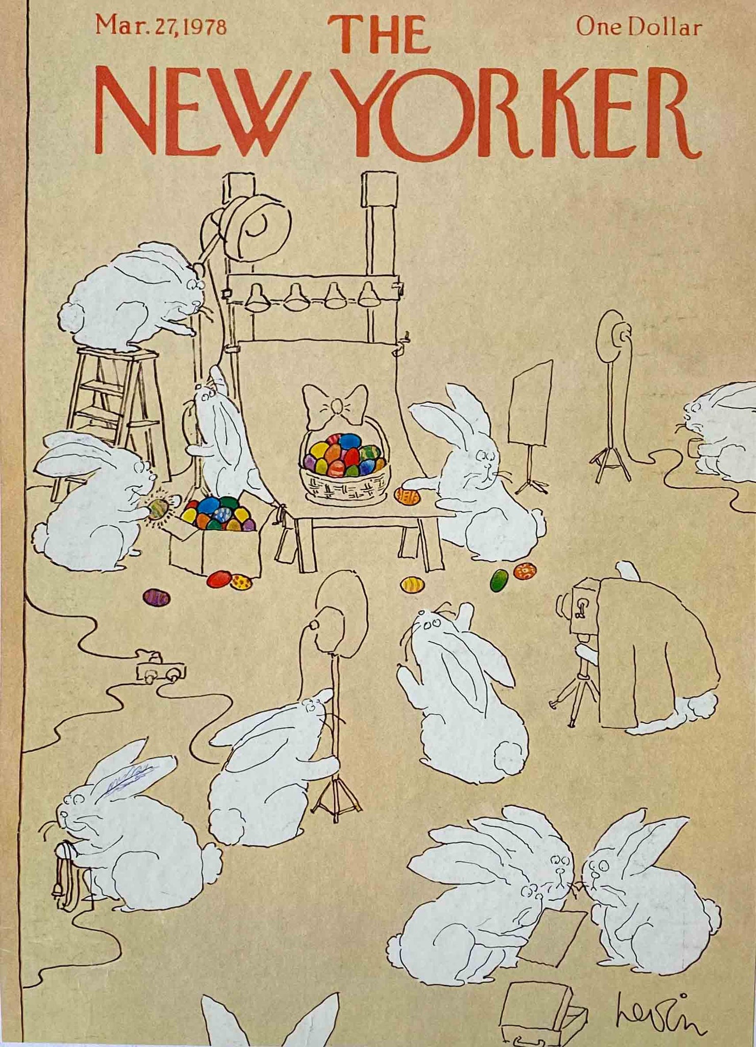 Première de couverture originale The New Yorker du 27 Mars 1978