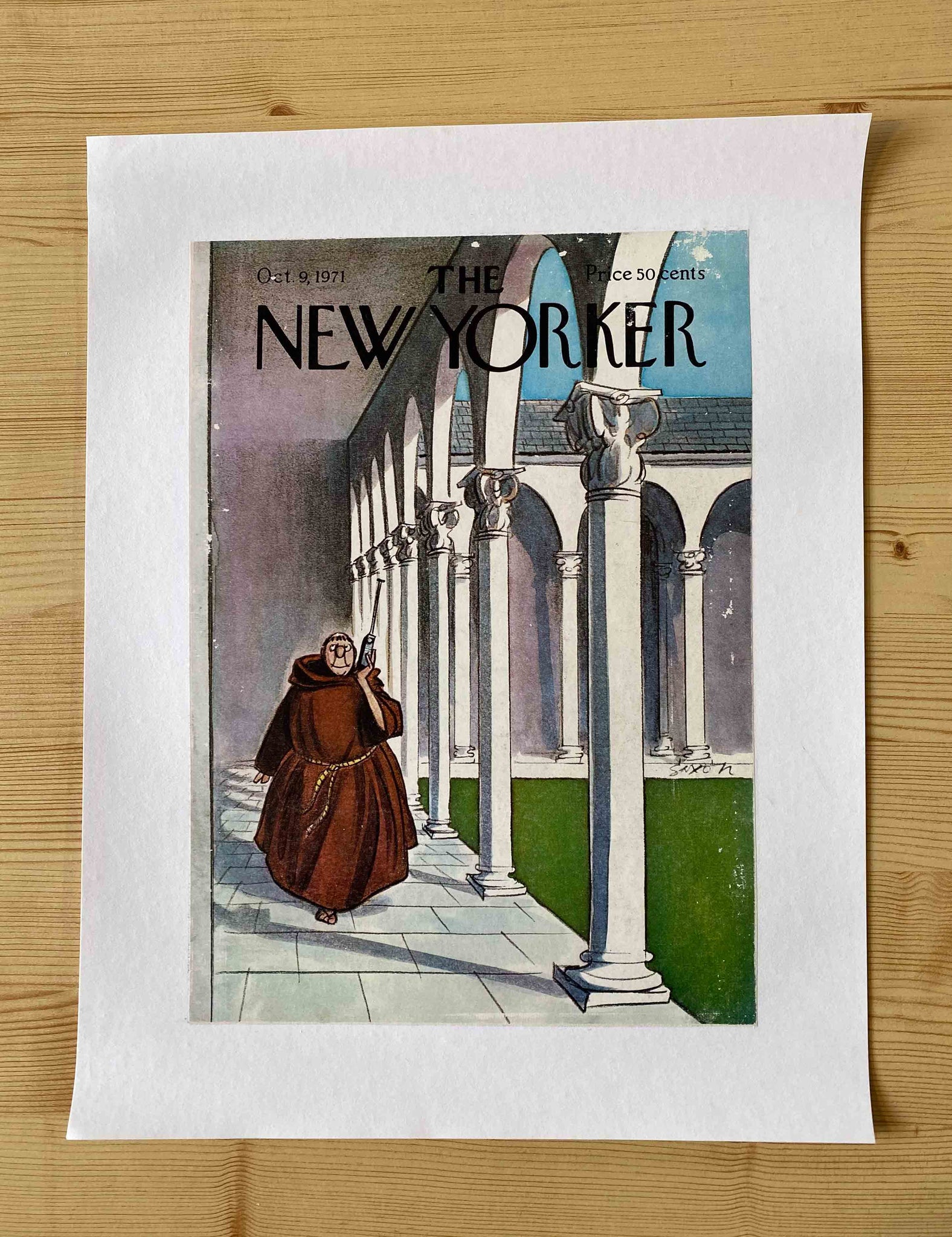 Première de couverture originale The New Yorker du 9 Octobre 1971