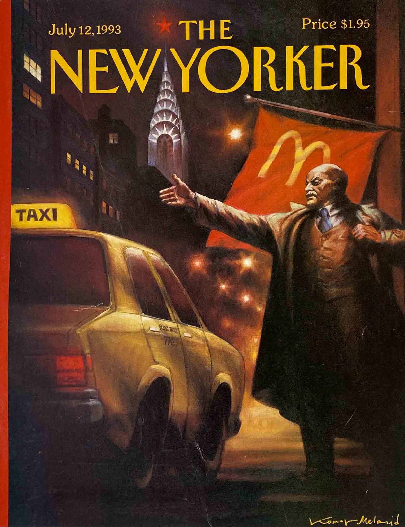 Première de couverture originale The New Yorker du 12 Juillet 1993