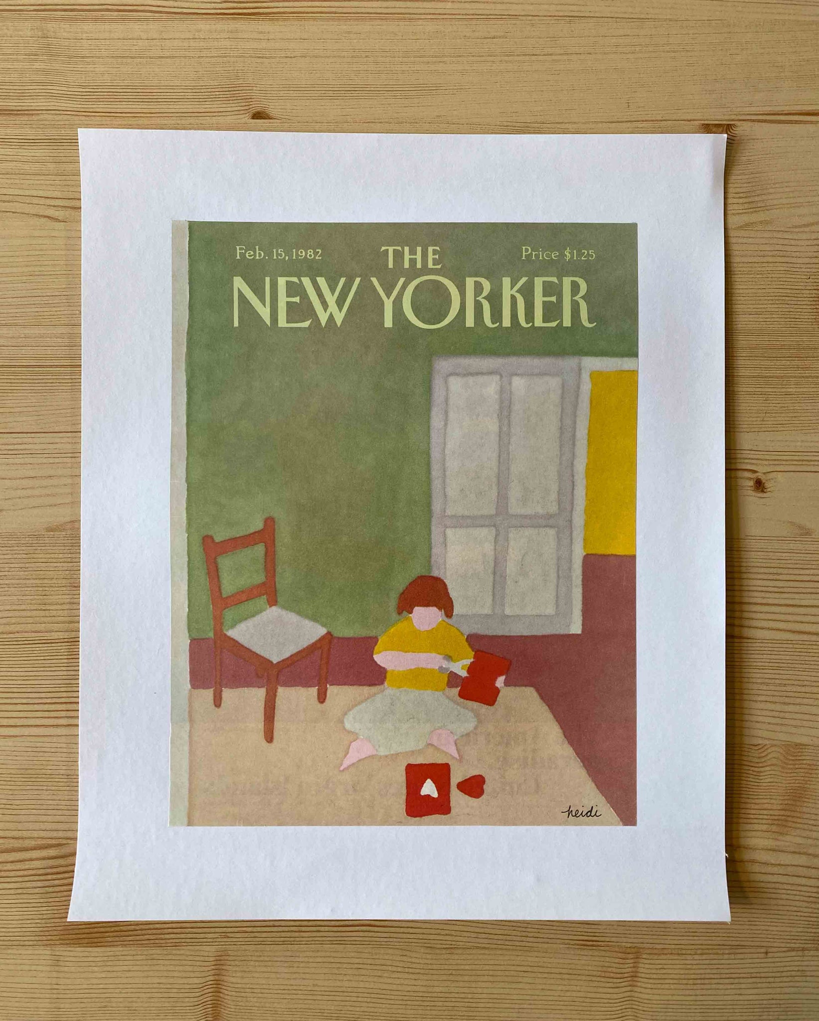 Première de couverture originale The New Yorker du 15 Février 1982