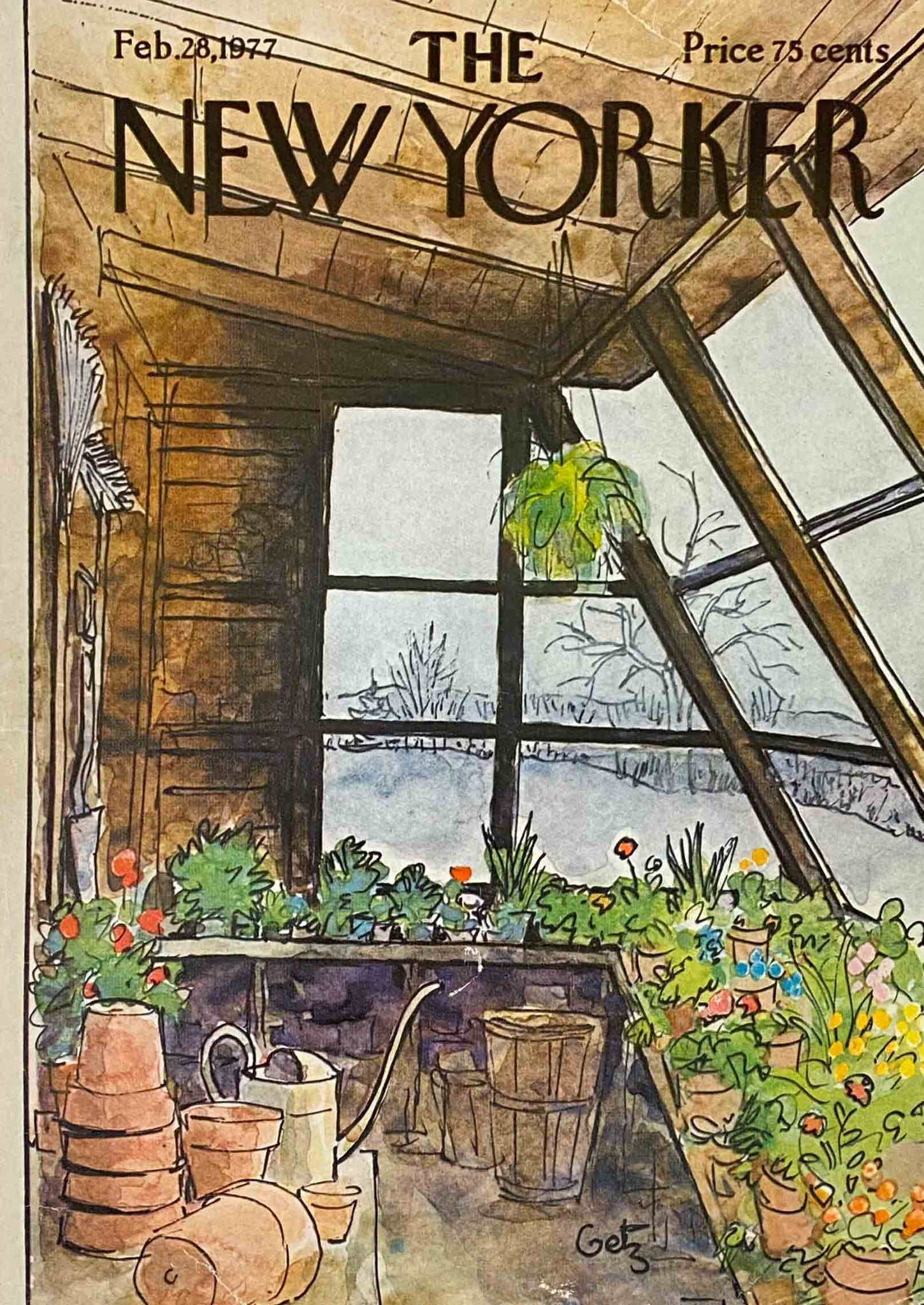 Première de couverture originale The New Yorker du 28 Février 1977