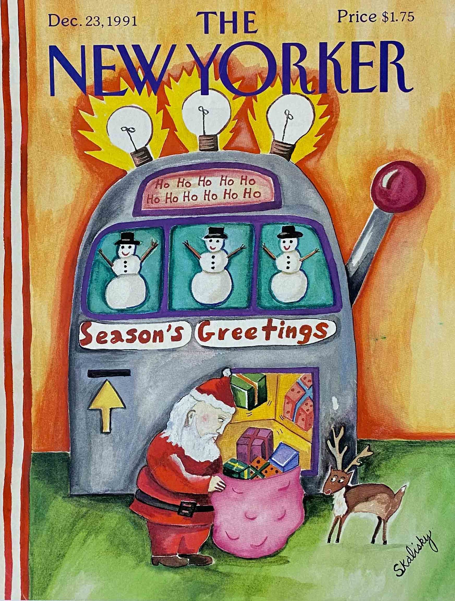 Première de couverture originale The New Yorker du 23 Décembre 1991