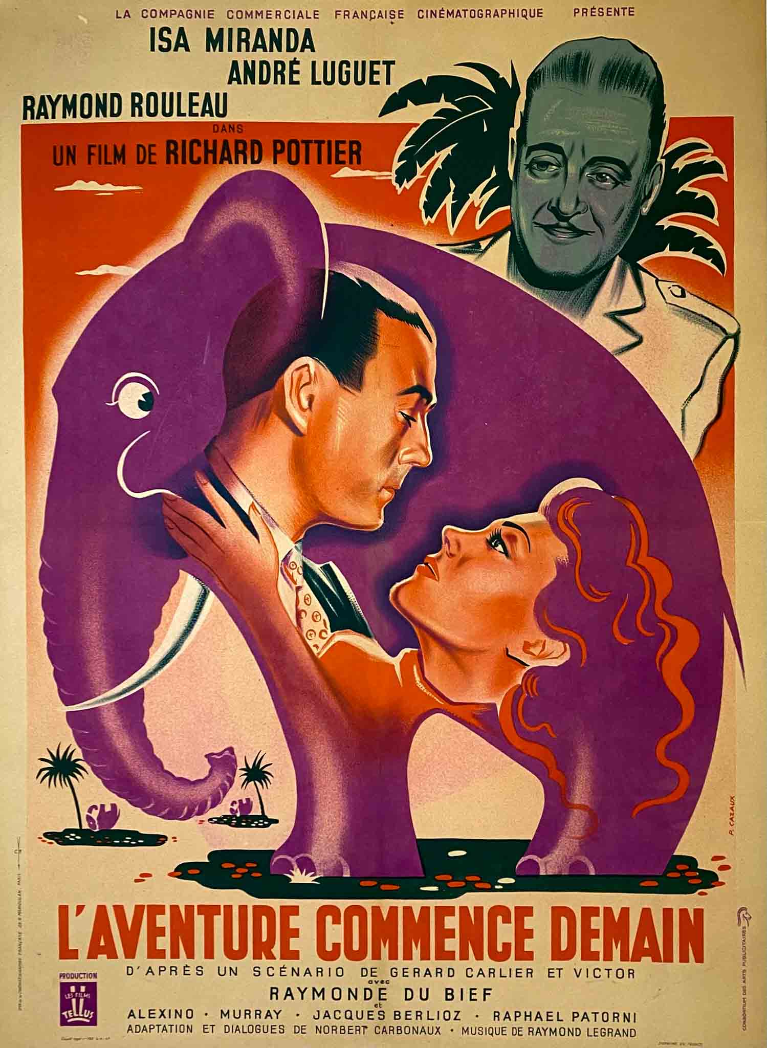 Affiche Ancienne Cin ma L Aventure Commence Demain Richard Pottier affiche-ancienne-cin-ma-l-aventure-commence-demain-richard-pottier