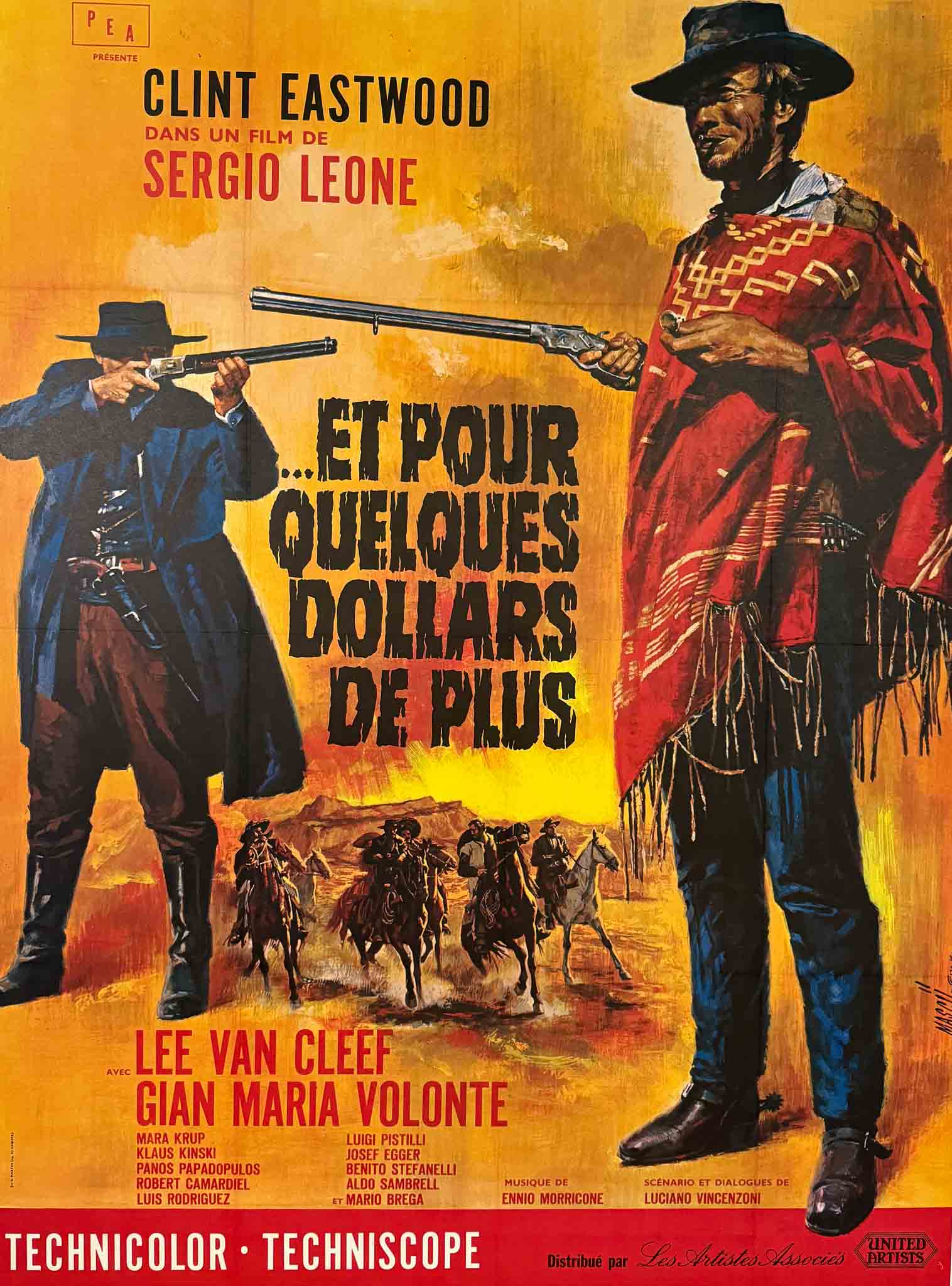 Affiche Cinéma Et pour quelques dollars de plus
Clint Eastwood 1965