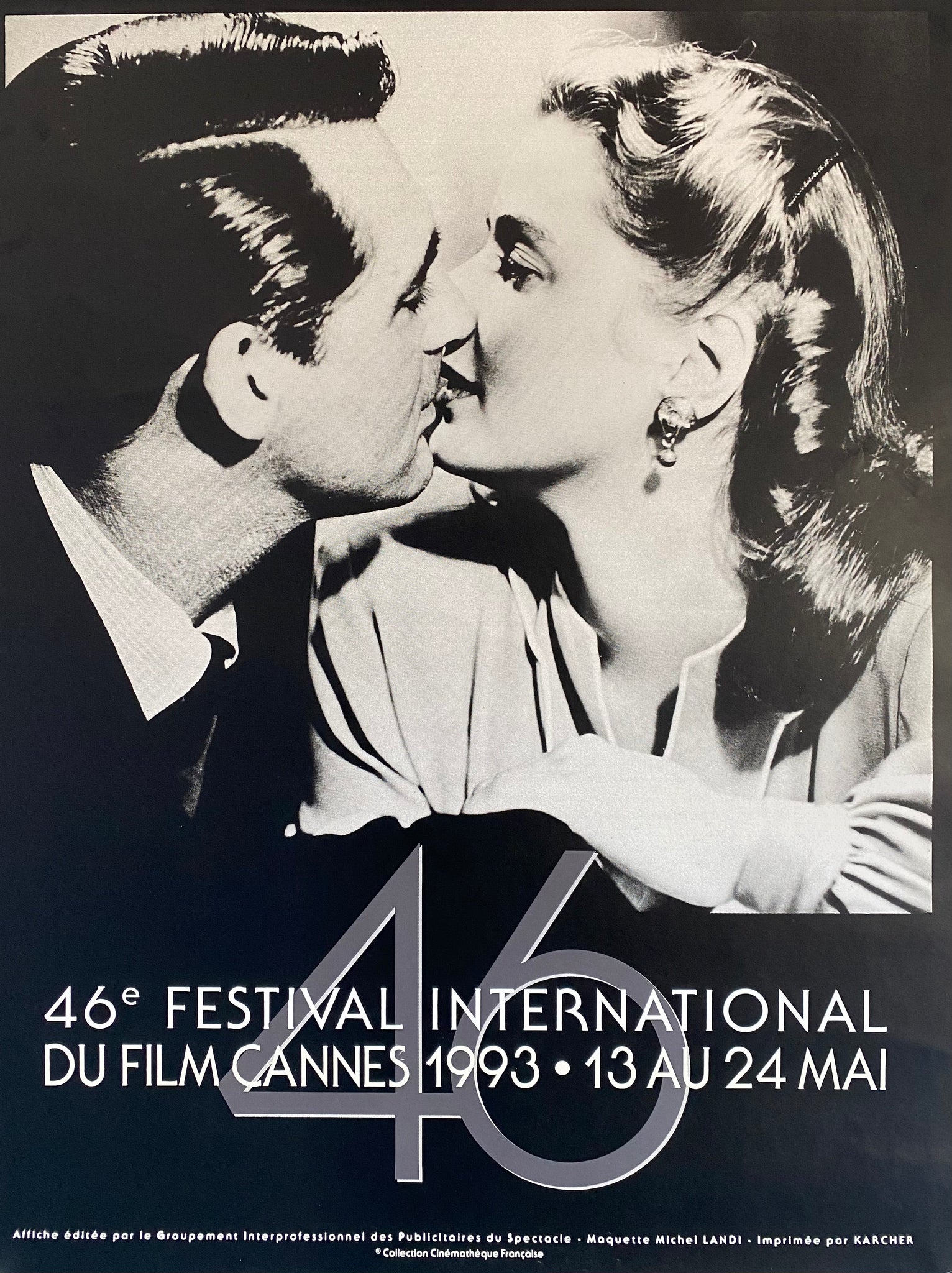 Affiche Originale 46 eme Festival International du Film 1993 - Cannes
