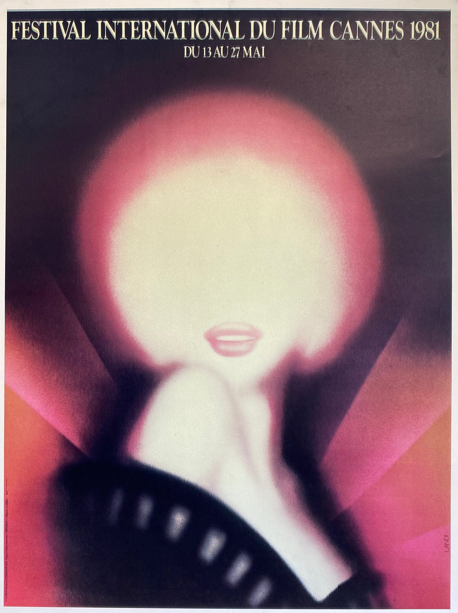 Affiche Originale Festival International du Film 1981 - Cannes
