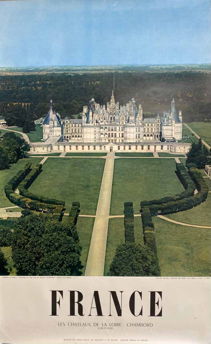 Affiches Ancienne Touristique d'Allemagne - Chambord 1956