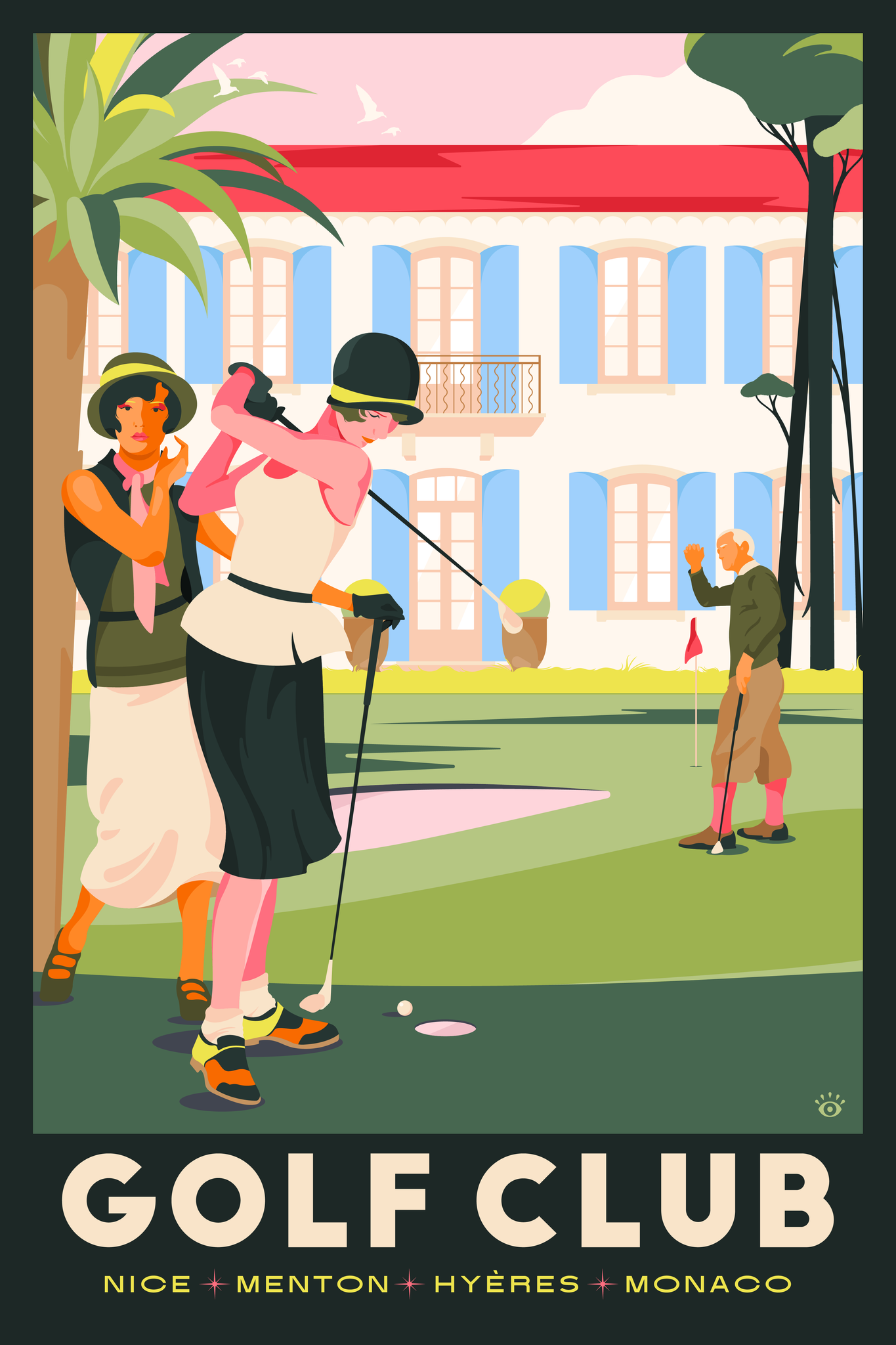Affiche Vintage GOLF CLUB - Marion Ben-Lisa - 2023