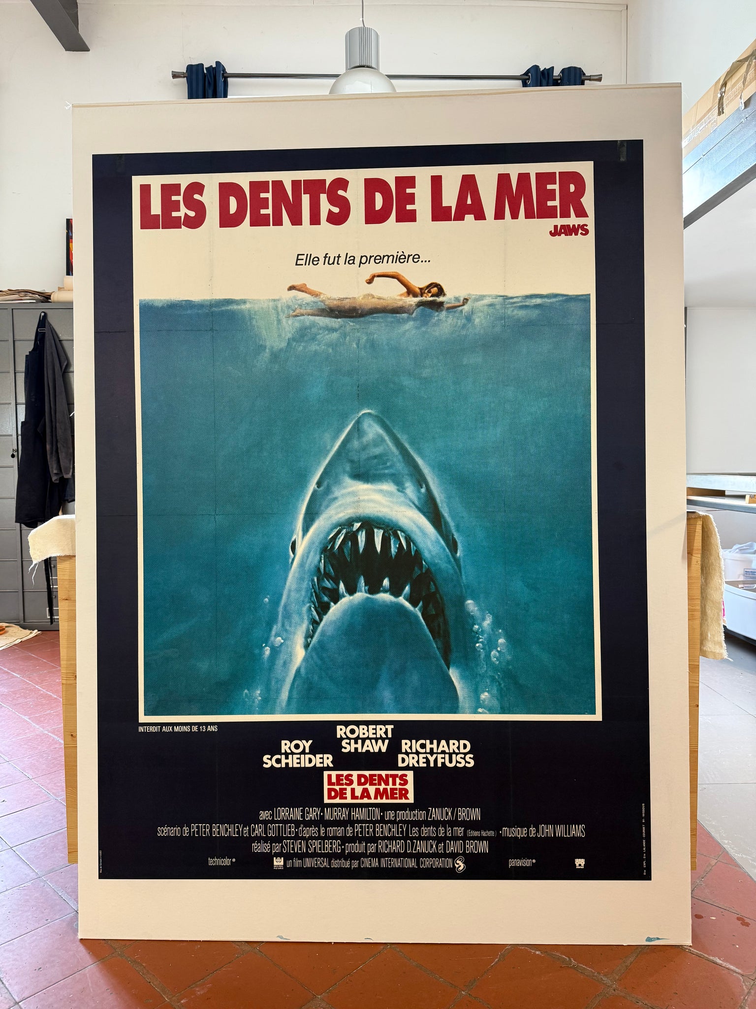 Affiche Cinéma Originale - Les Dents de la mer Jaws - 1975