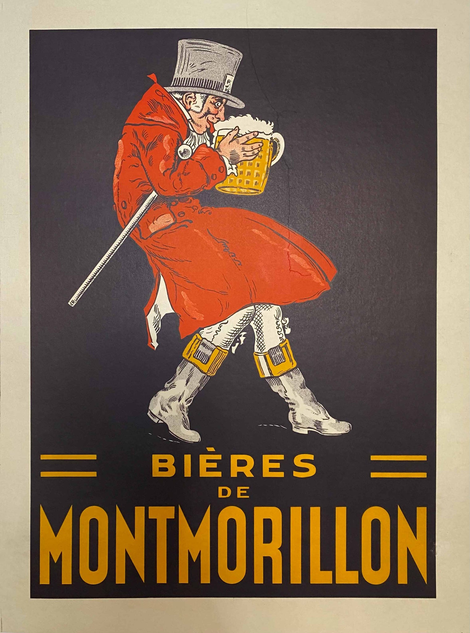 Affiche Originale Bières de Montmorillon     1920