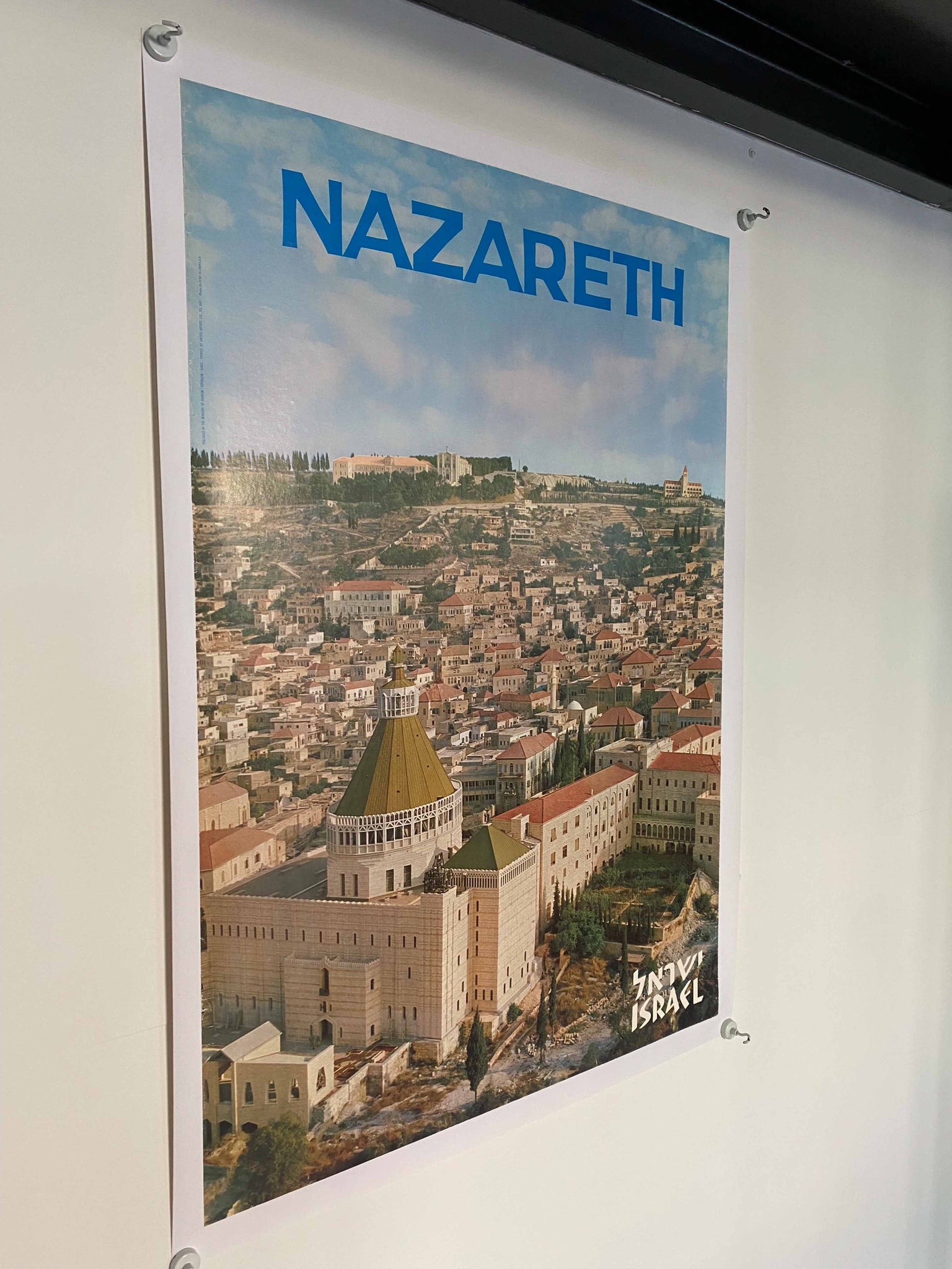 Affiche vintage Nazareth Israel    par David Rubinger, 1960