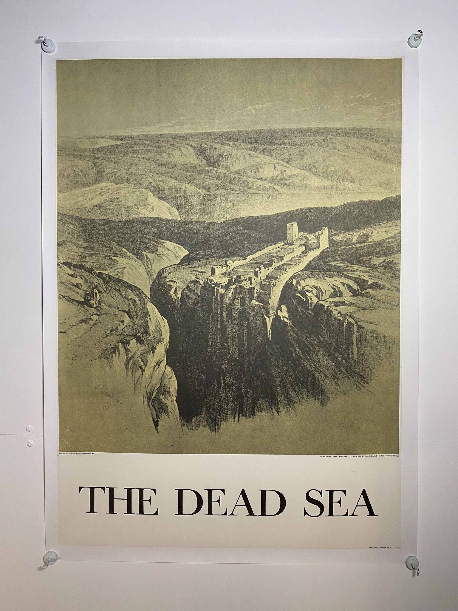 Affiche Originale The Dead Sea    par Louis Hague, 1970