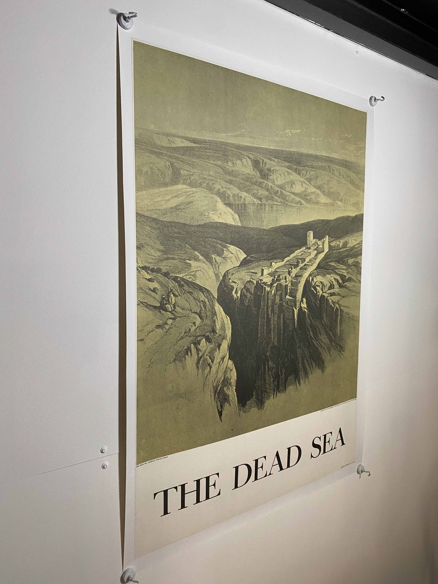 Affiche Originale The Dead Sea    par Louis Hague, 1970