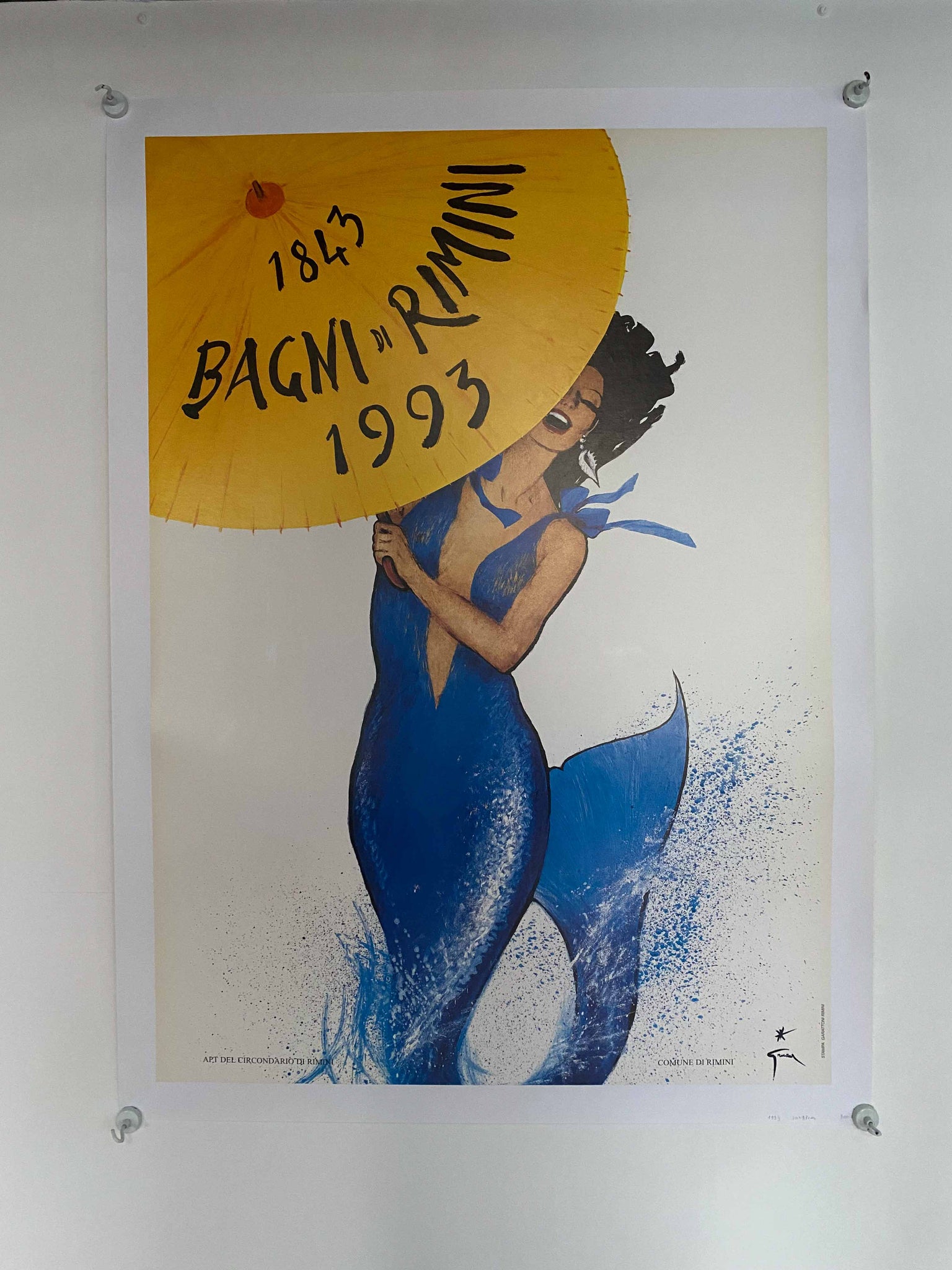 Affiches vintage Bagni di Rimini      René Gruau, 1993