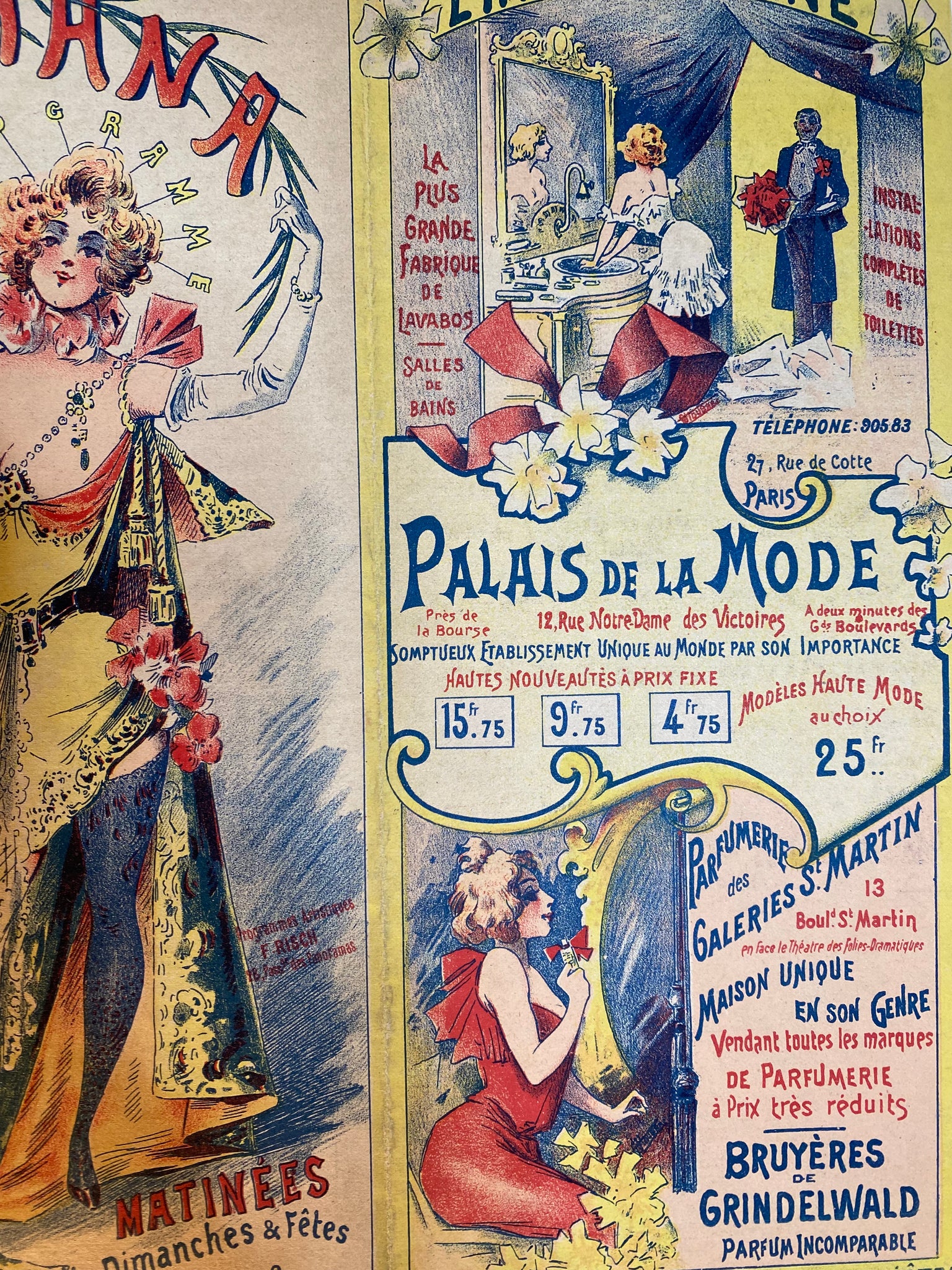 Affiche Original Palais de la Mode  Parisiana