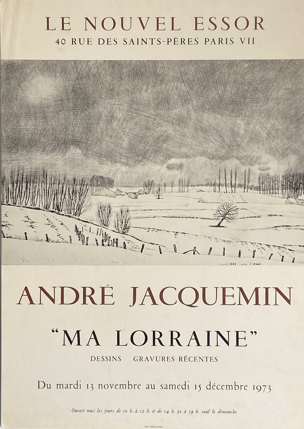 Affiche le nouvel essor    par André Jacquemin, 1973