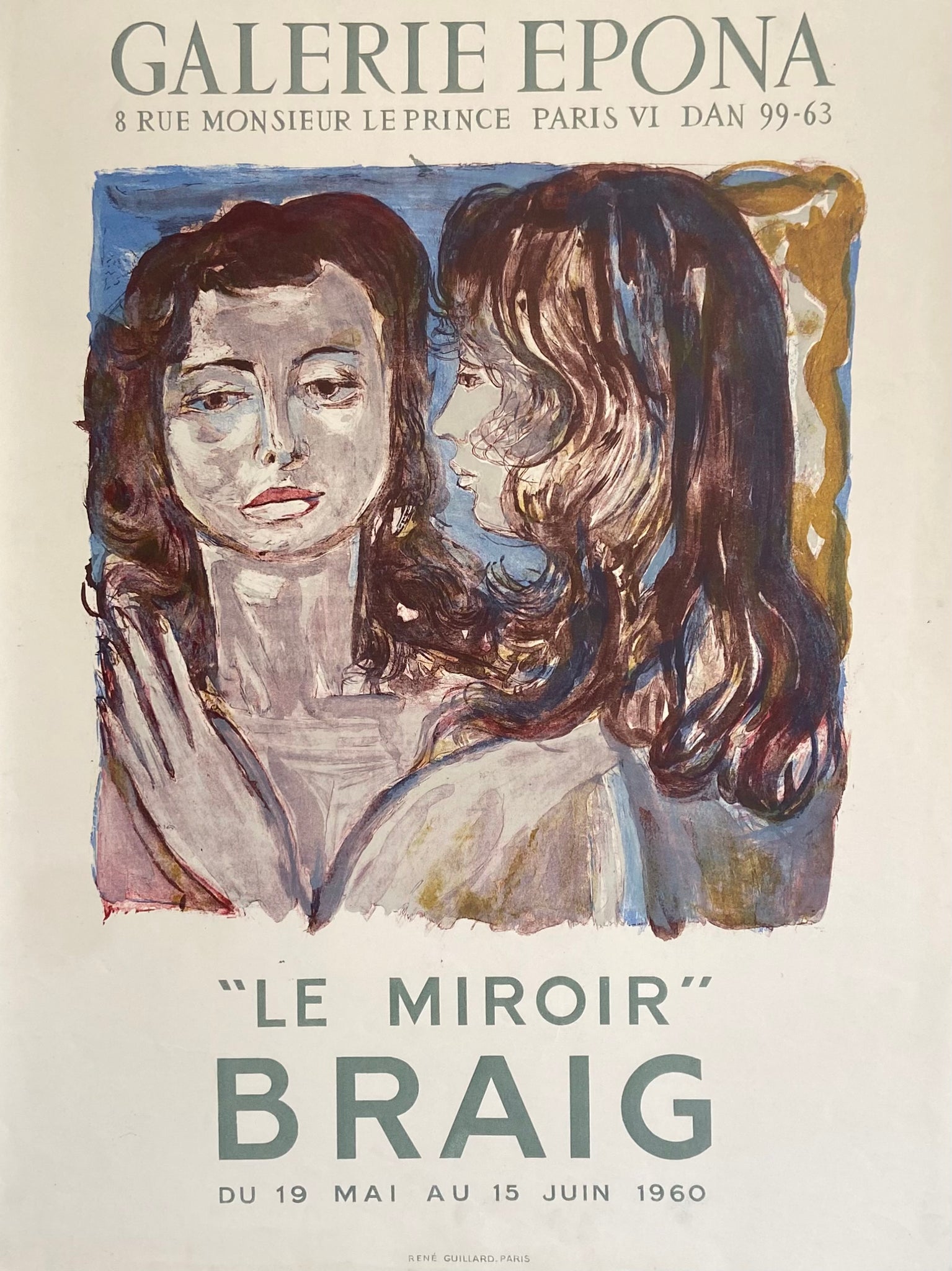 Affiche Galerie Epona - Braig 1960
