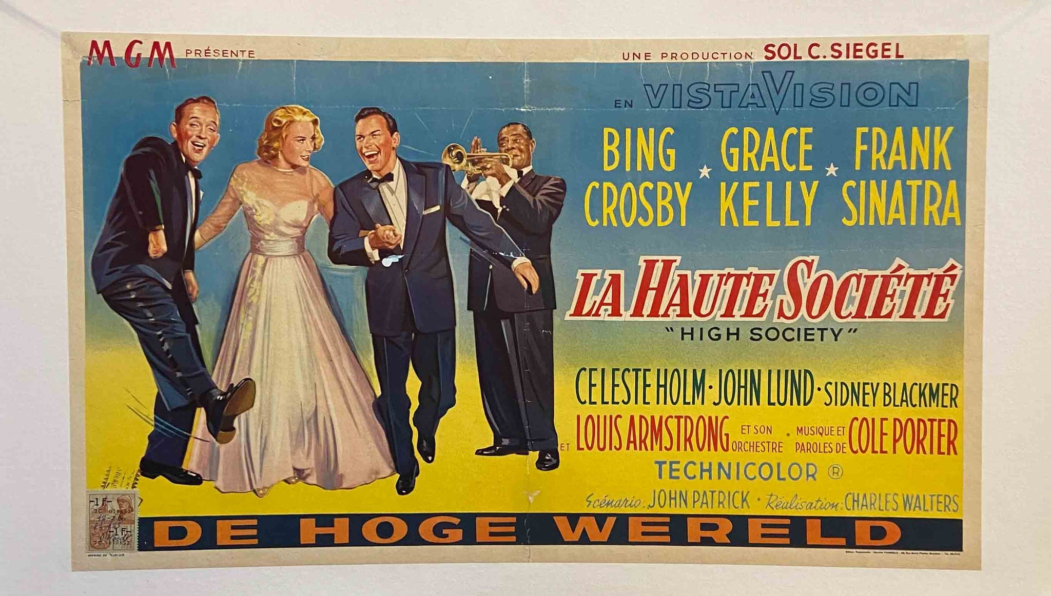 Affiche Cinéma la haute société Film de Charles Walters, 1956
