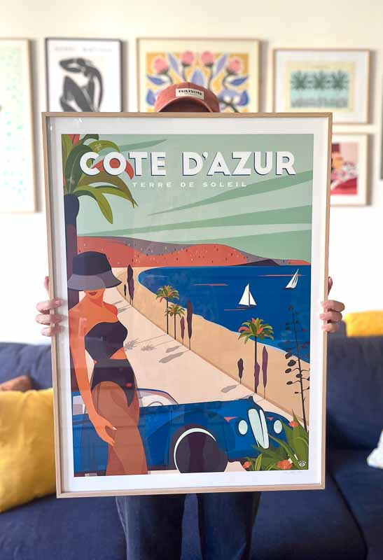 Affiche Côte D'Azur, Terre de soleil Marion Ben Lisa, 2023