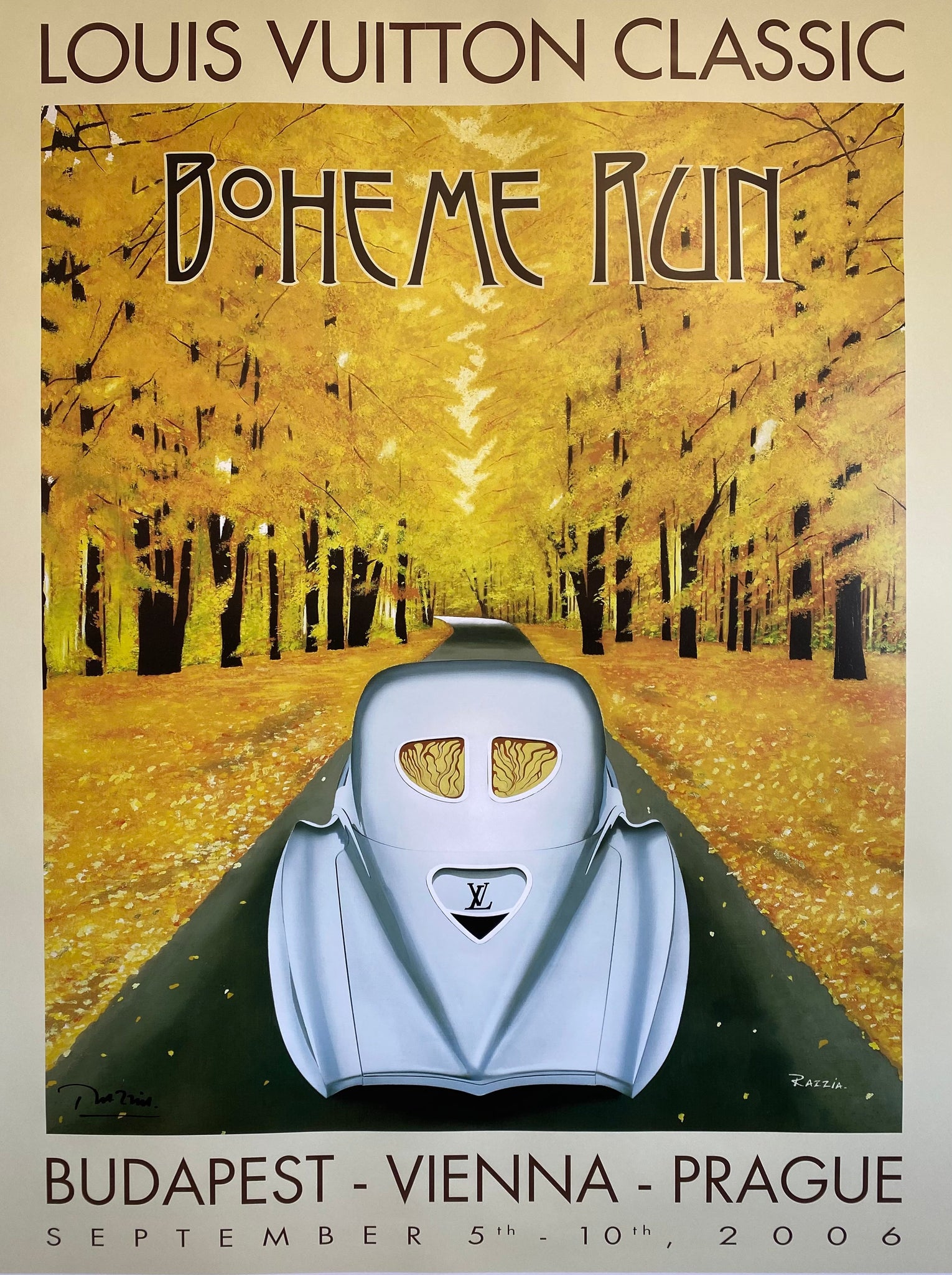 Affiche Louis Vuitton Classic - Boheme Run (Grand Format & Version Vertical) Par Razzia, 2006