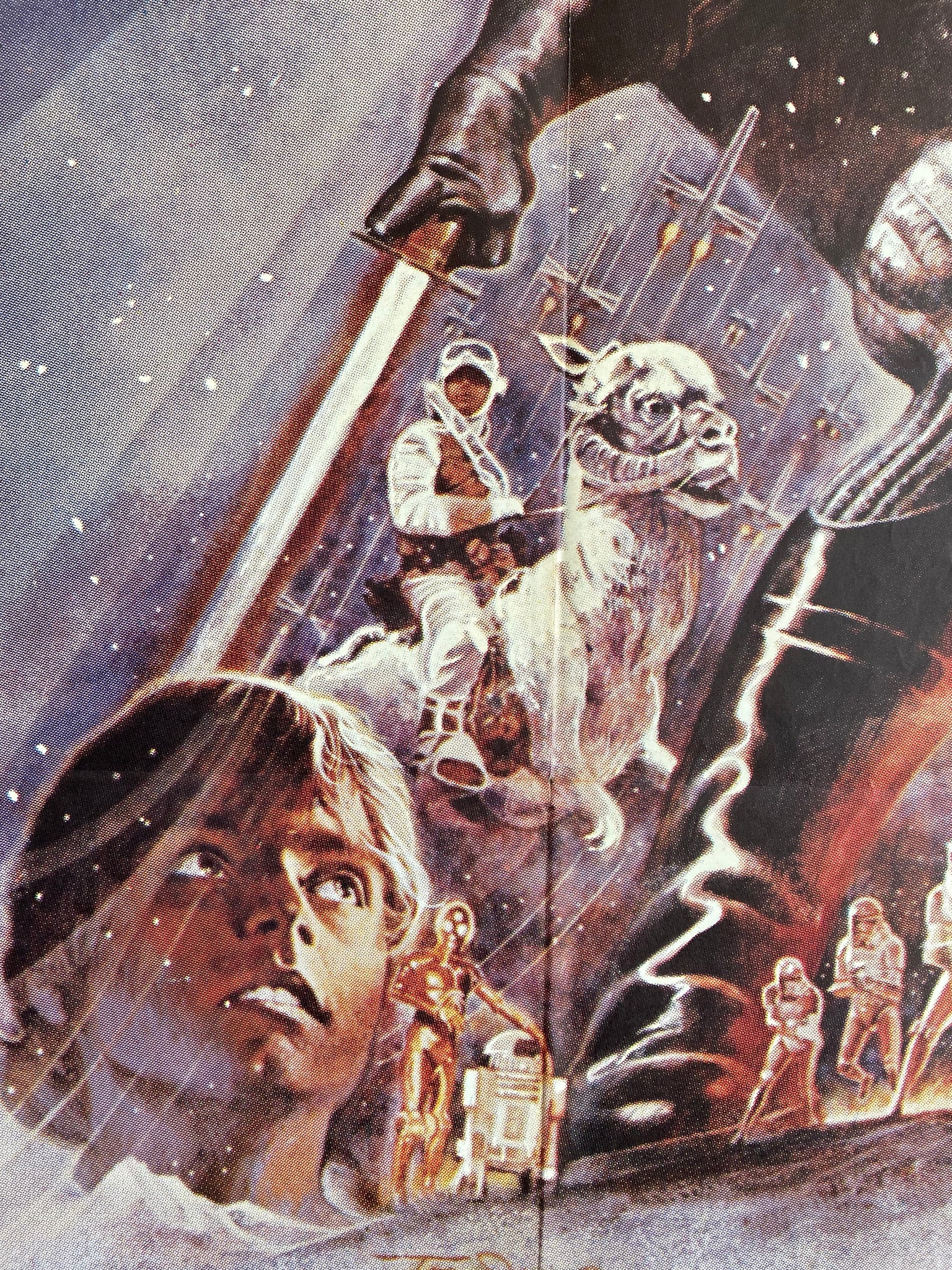 Affiche Cinéma Star Wars l'Empire Contre-Attaque de 1980. 