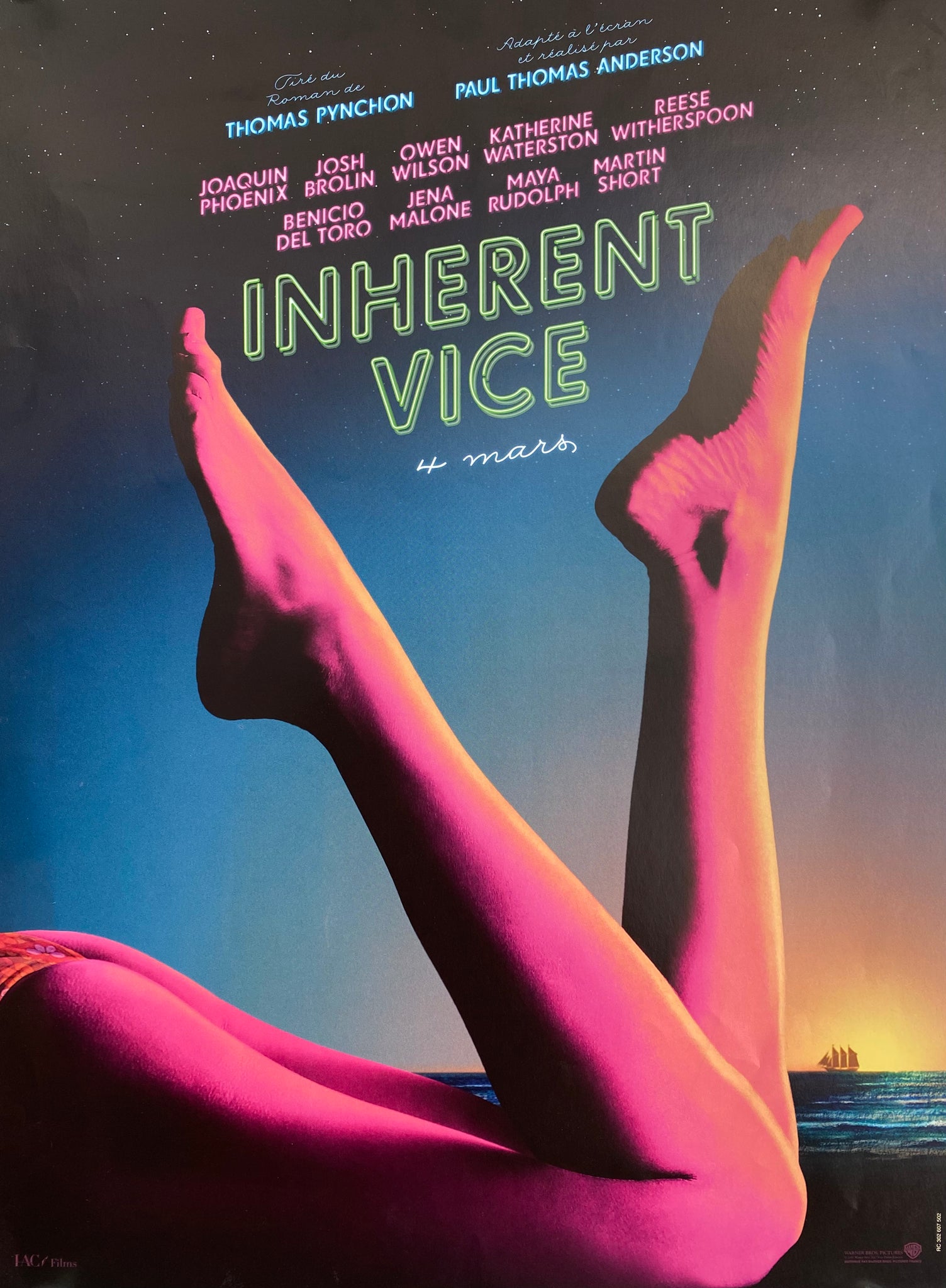 Affiche Cinéma Inherent Vice de 2014.