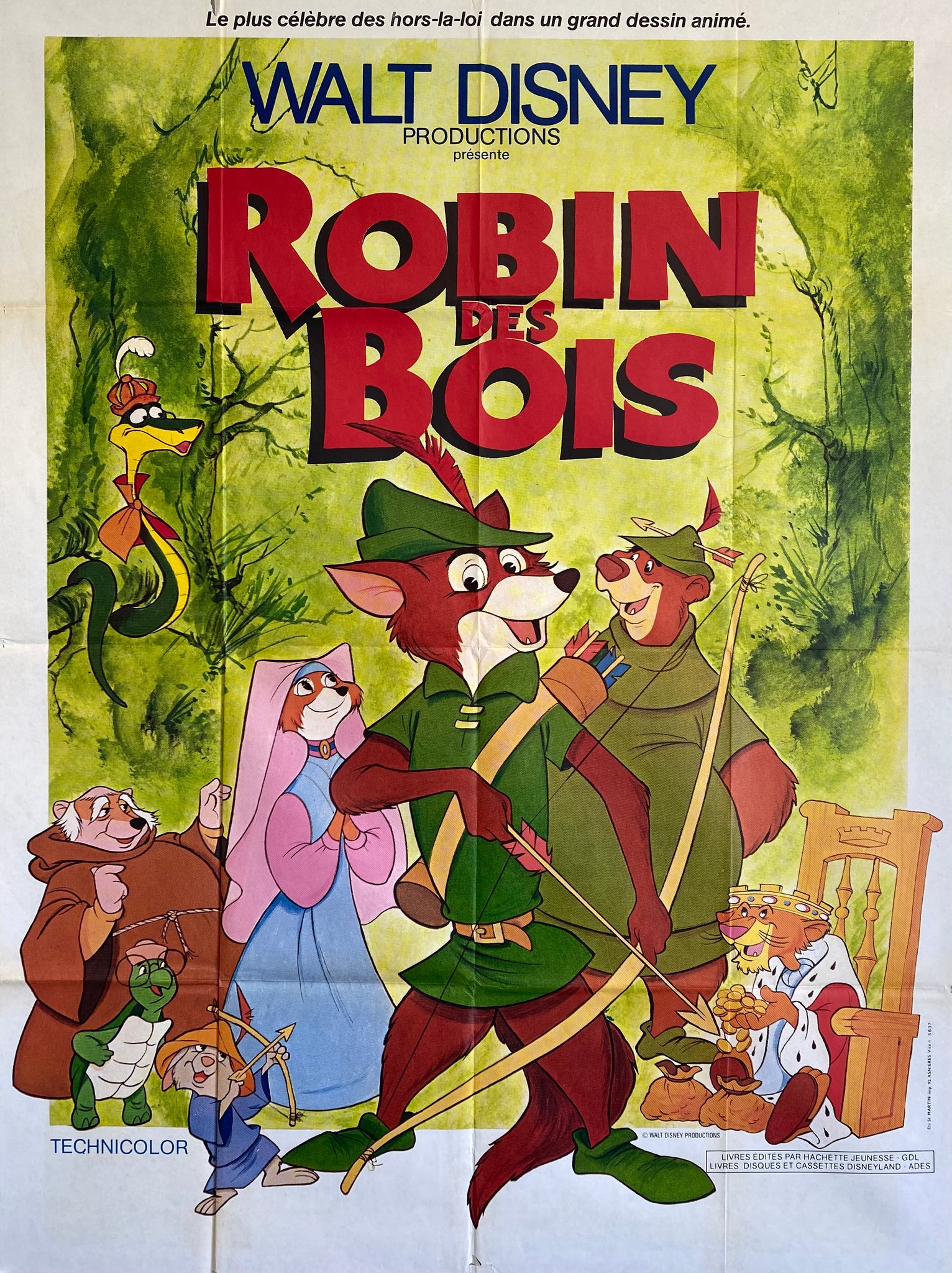 Affiche Cinéma Robin des Bois de 1973.