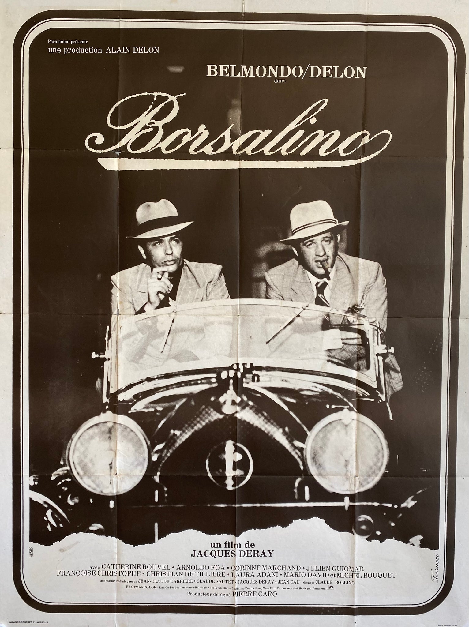 Affiche Cinéma Borsalino de 1970.