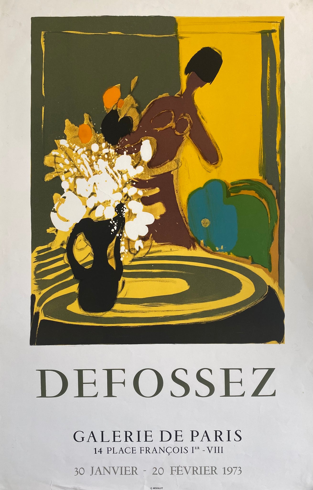 Affiche Galerie de Paris   Par Defossez, 1973 