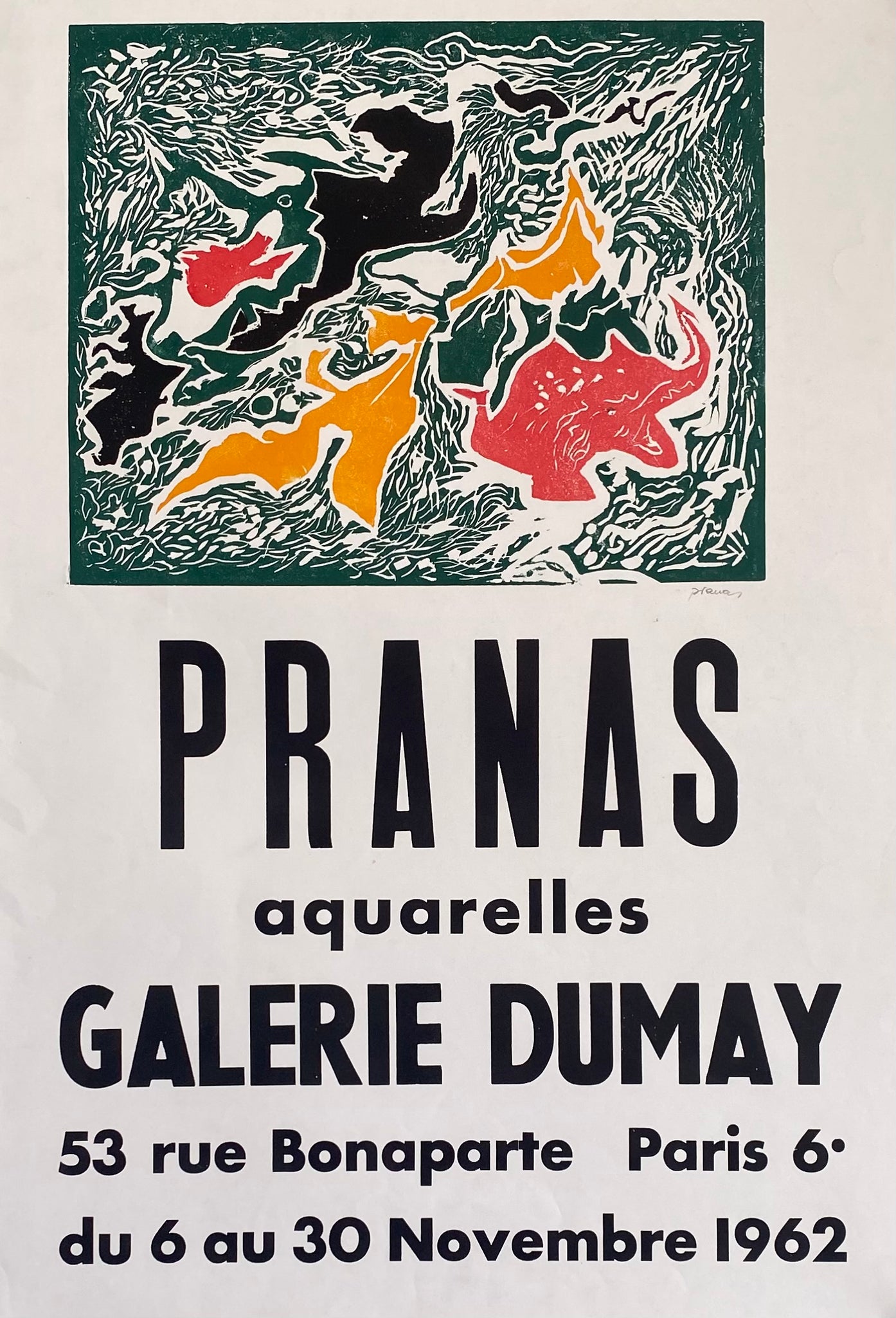 Affiche Collection Galerie Dumay - Pranas 1962