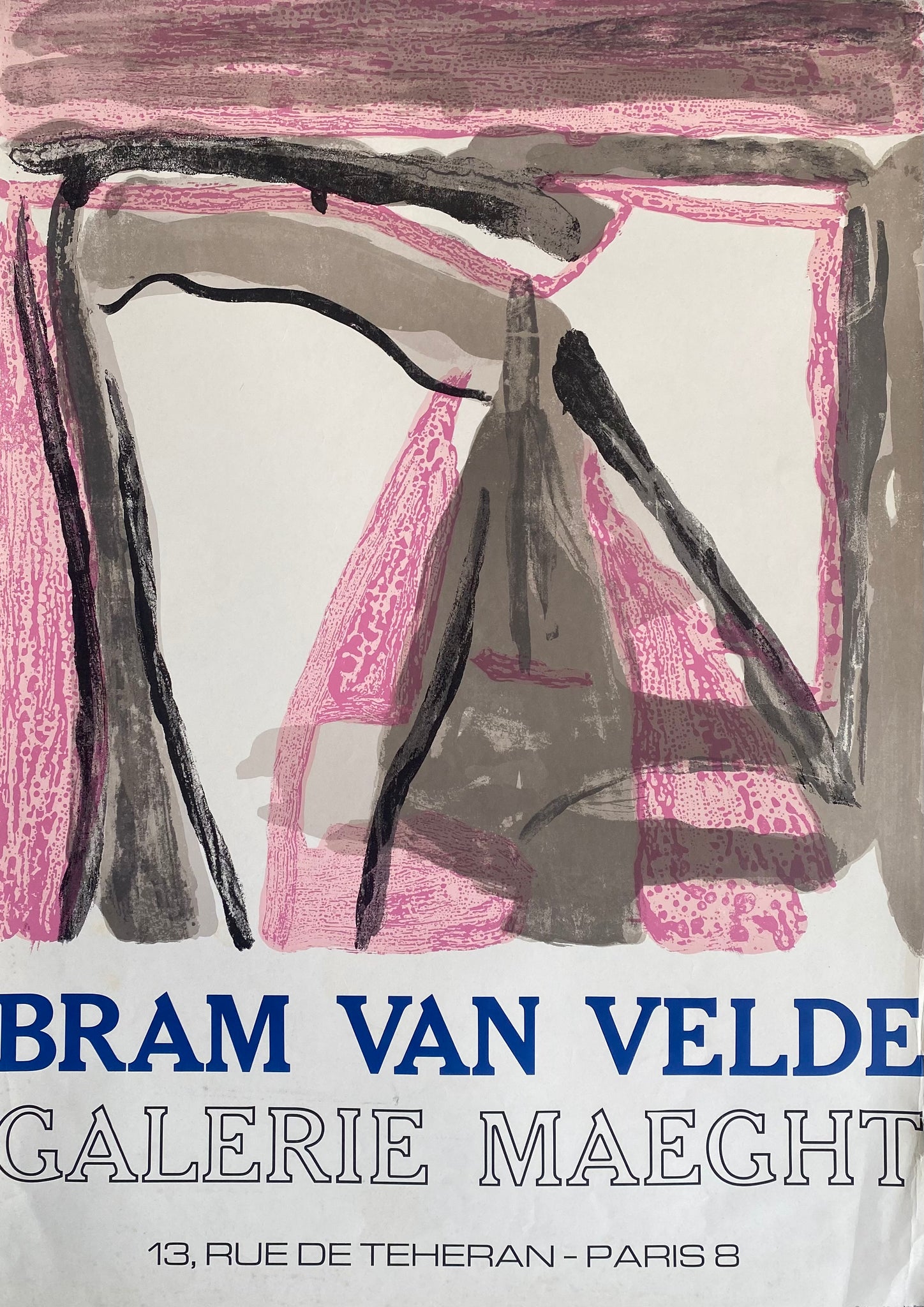 Affiche Galerie Maeght   Par Bram Van Velde, 1975 
