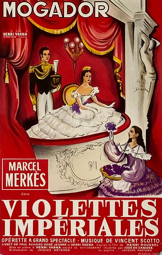 Affiche du spectacle Violettes Impériales    par José de Zamora