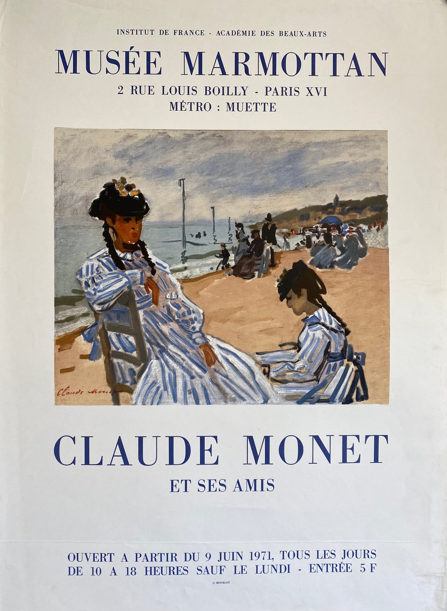 Affiche Originale Musée Marmottan - Claude Monet et ses Amis 1971