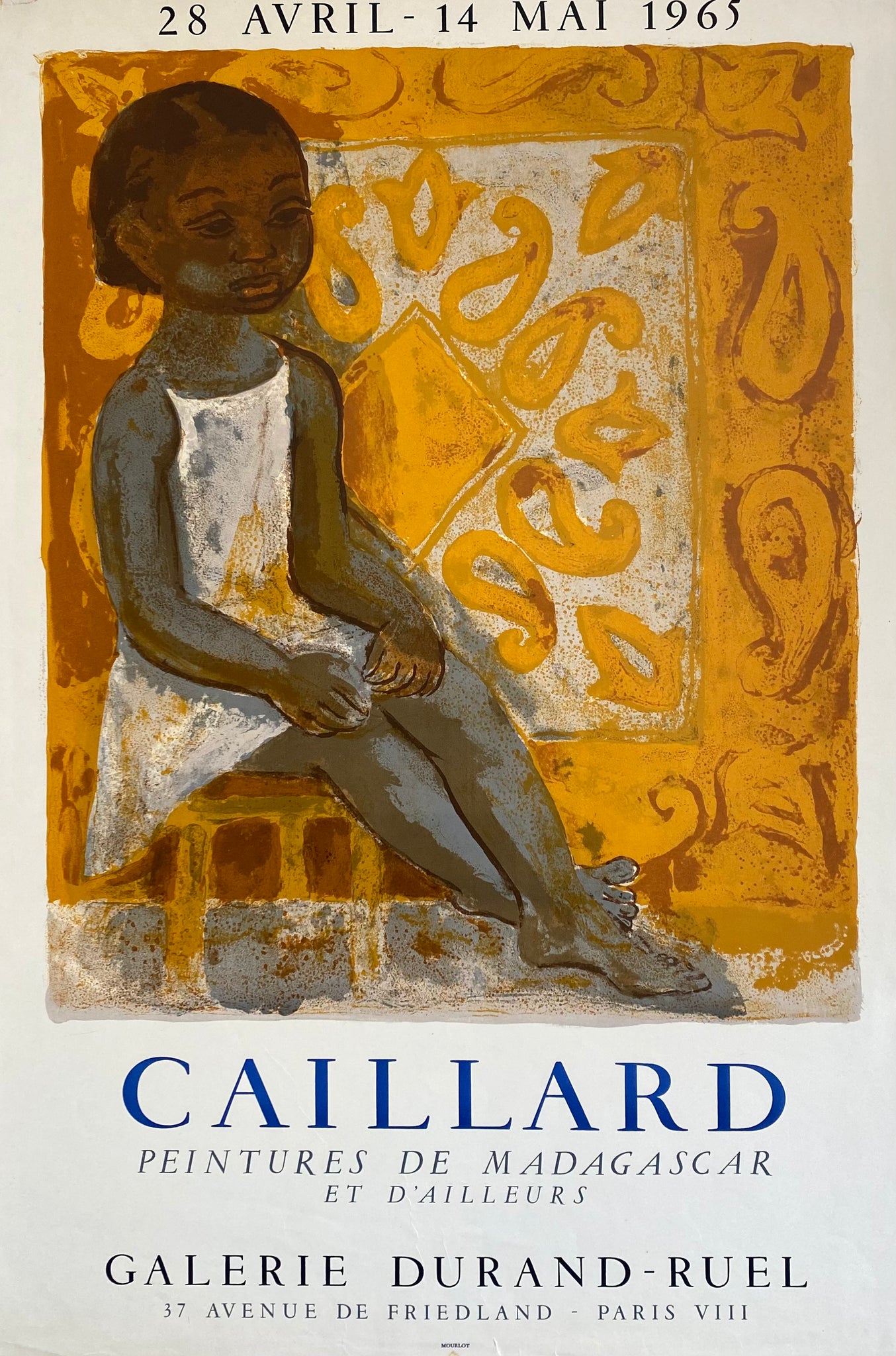 Affiche Originale Galerie Durand-Ruel - Caillard 1965