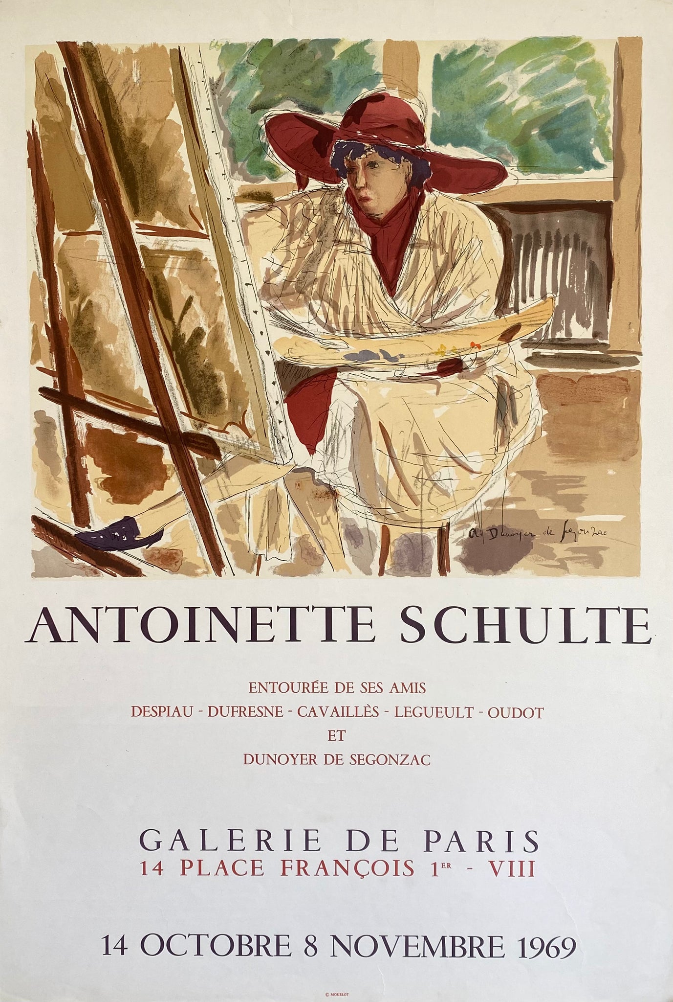 Affiche Collection Galerie de Paris - André Dunoyer de Segonzac 1969