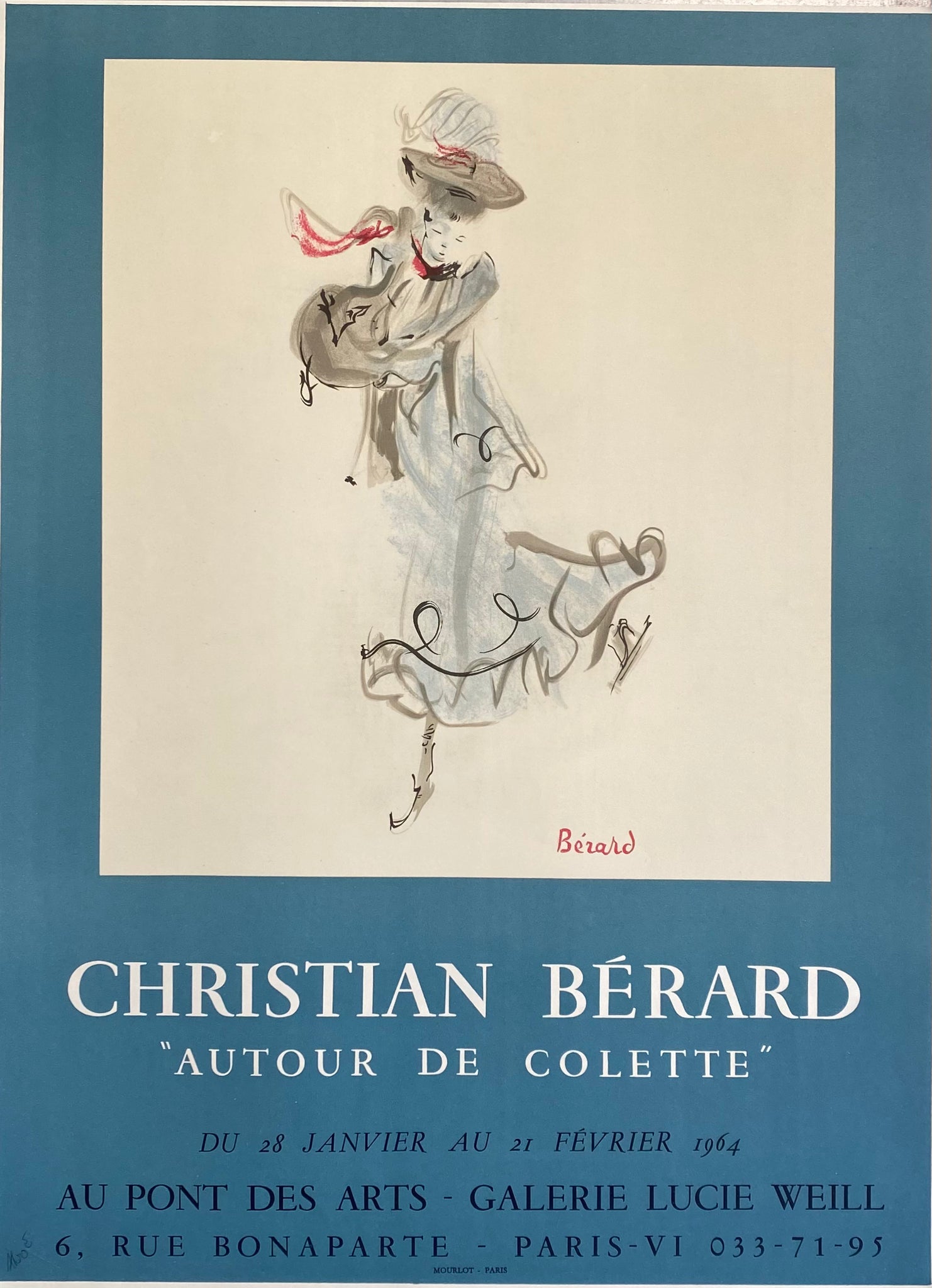 Affiche Collection Galerie Lucie Weill - Christian Bérard 1964