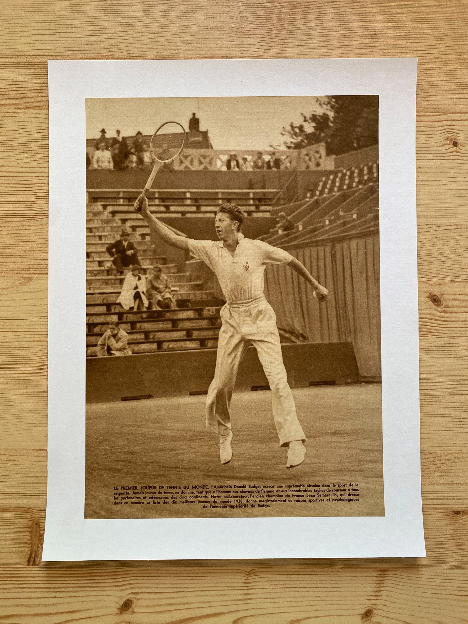 Le Miroir des Sports  - Championnat de Tennis  Circa 1935