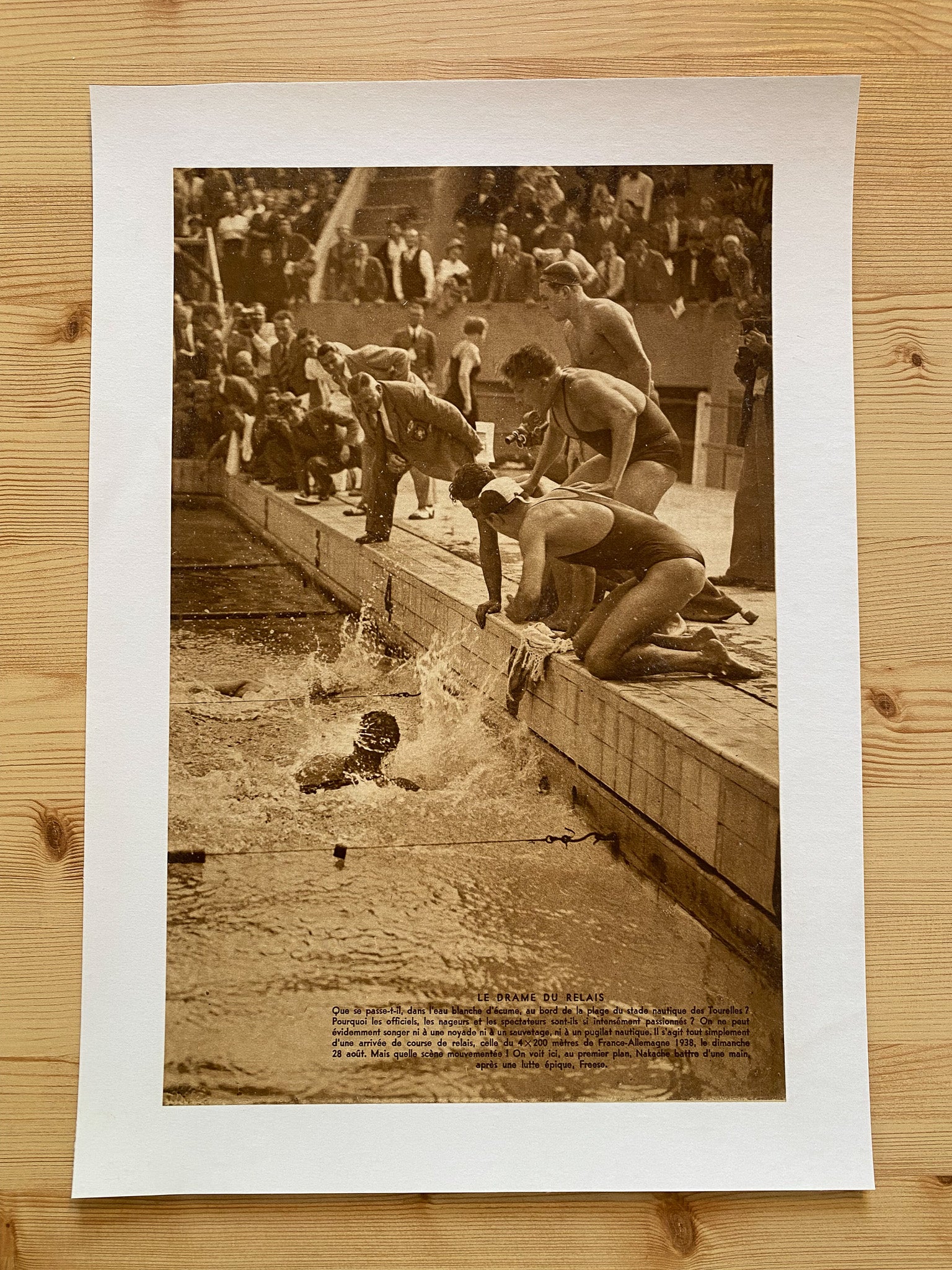 Le Miroir des Sports - Relais de Natation - Aout 1938