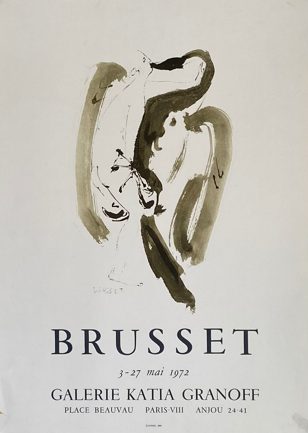 Affiche Collection Galerie Katia Granoff - Brusset 1972