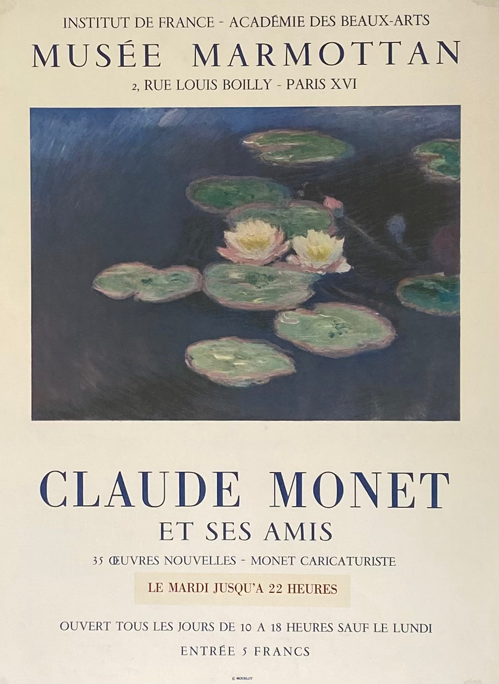 Affiche Original Musée Marmottan - Claude Monet