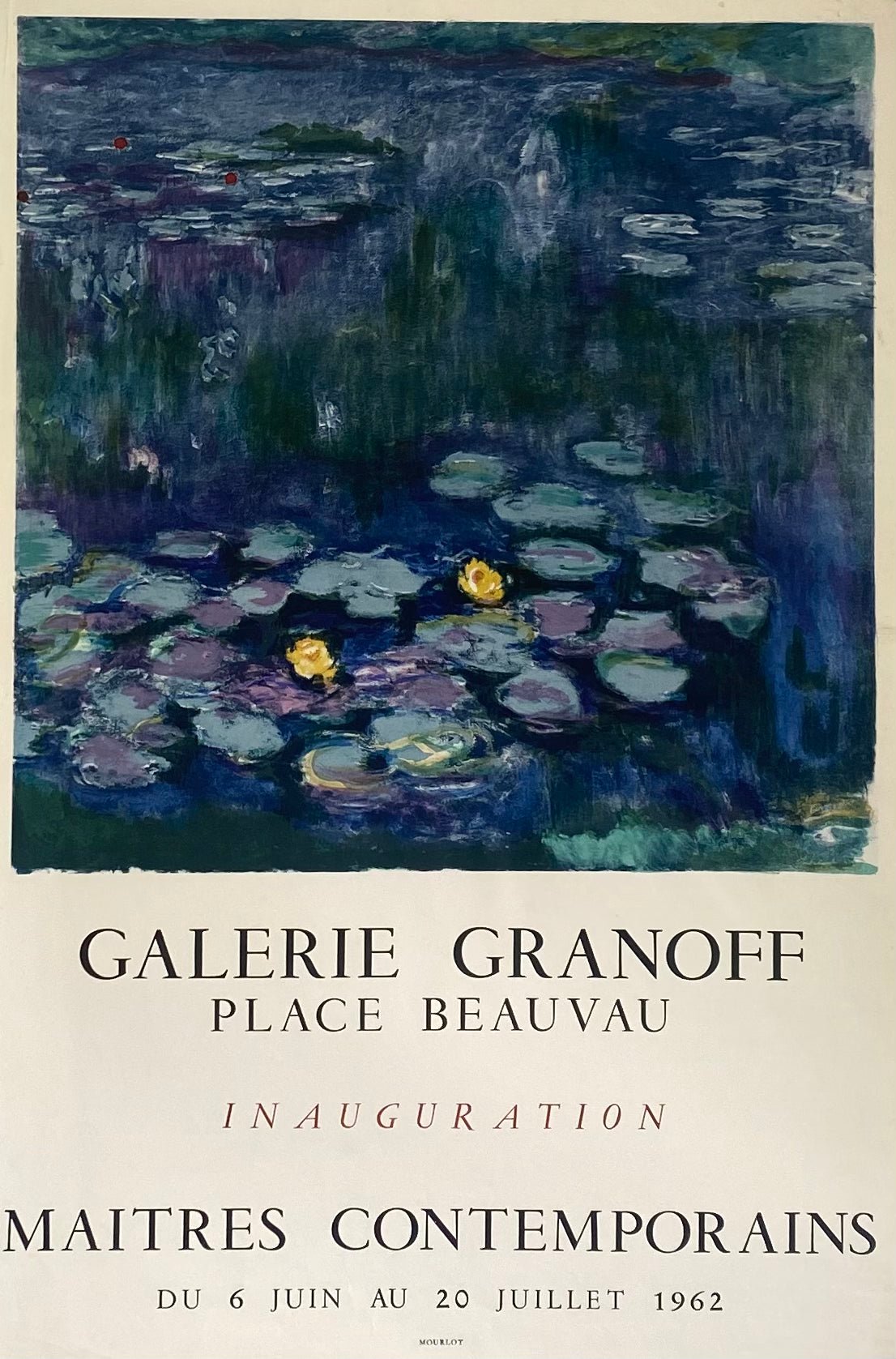 Affiche Original galerie Granoff - Maitres Contemporains 1962