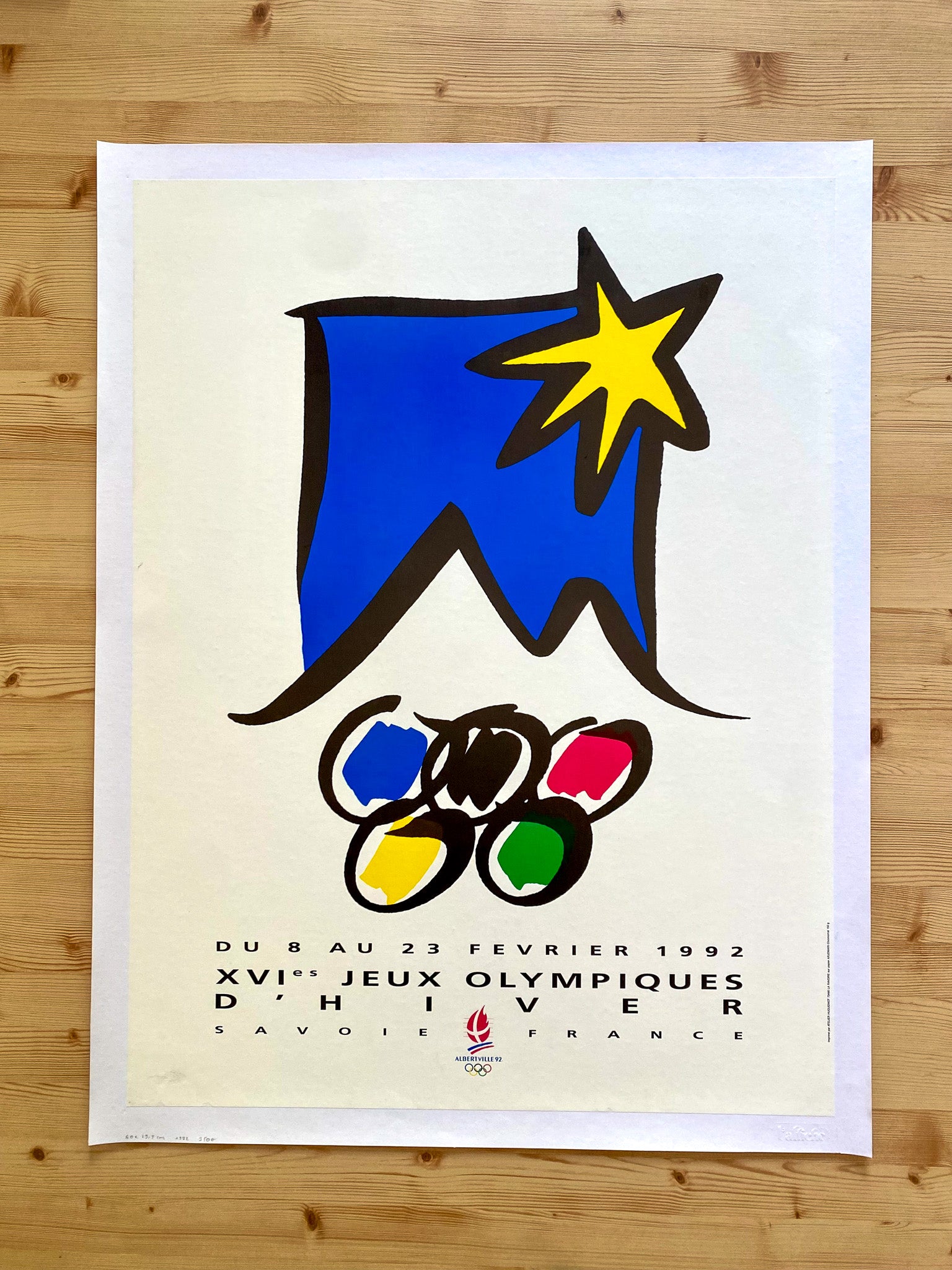Affiche Originale Jeux Olympiques d'Hiver Alberville, 1992