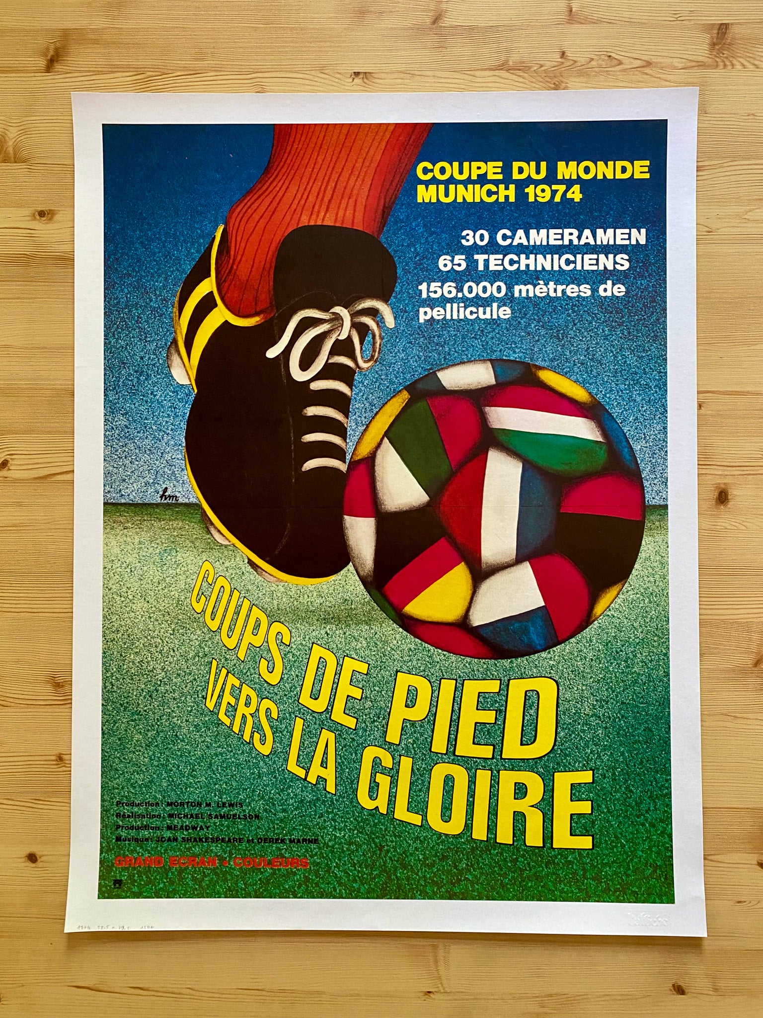 Affiche Cinéma Coups de Pied Vers la Gloire - Michael Samuelson 1974