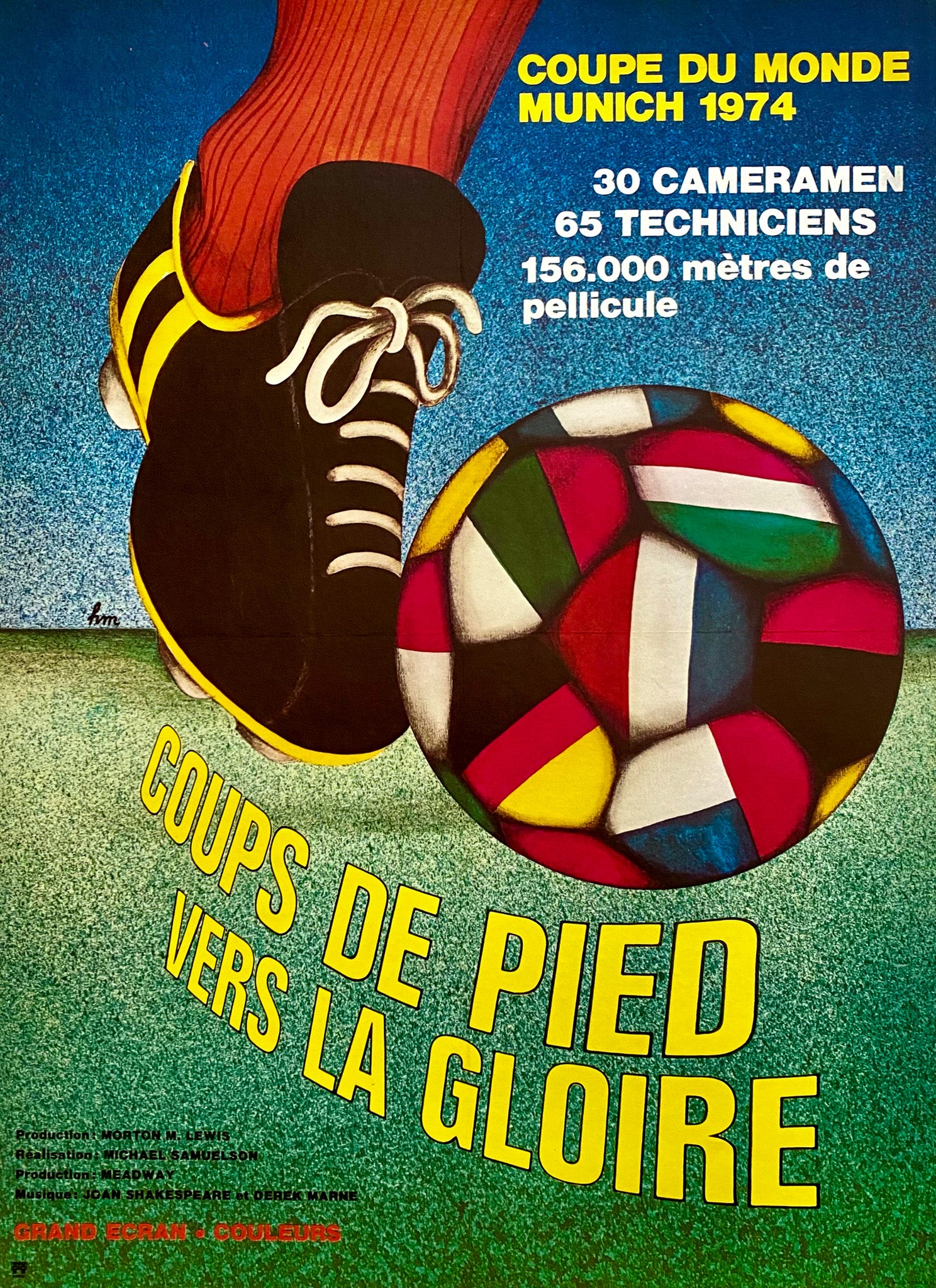 Affiche Cinéma Coups de Pied Vers la Gloire - Michael Samuelson 1974